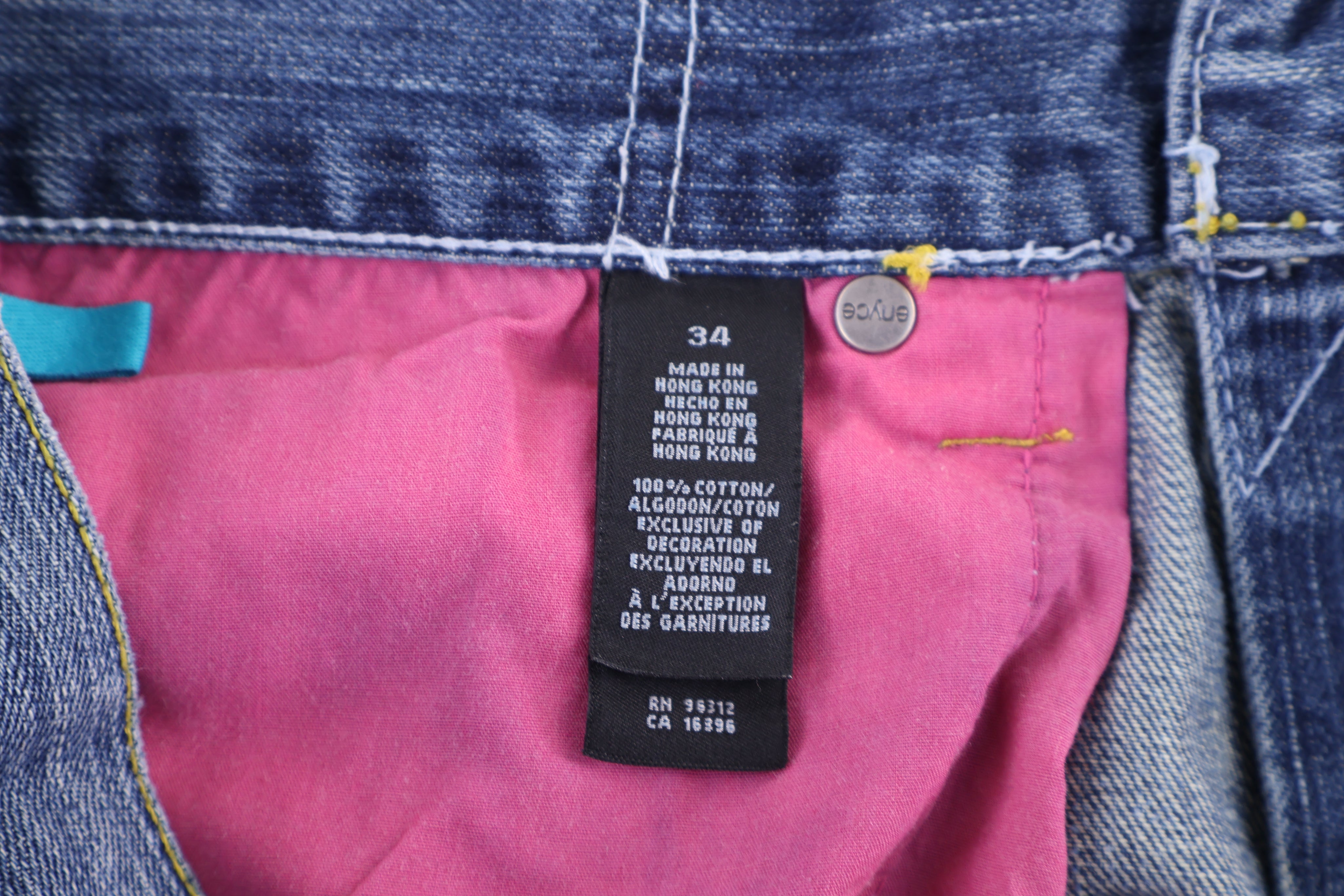 Y2K Enyce Embroidered Denim Shorts - Pants/Shorts - Thrifted Threads