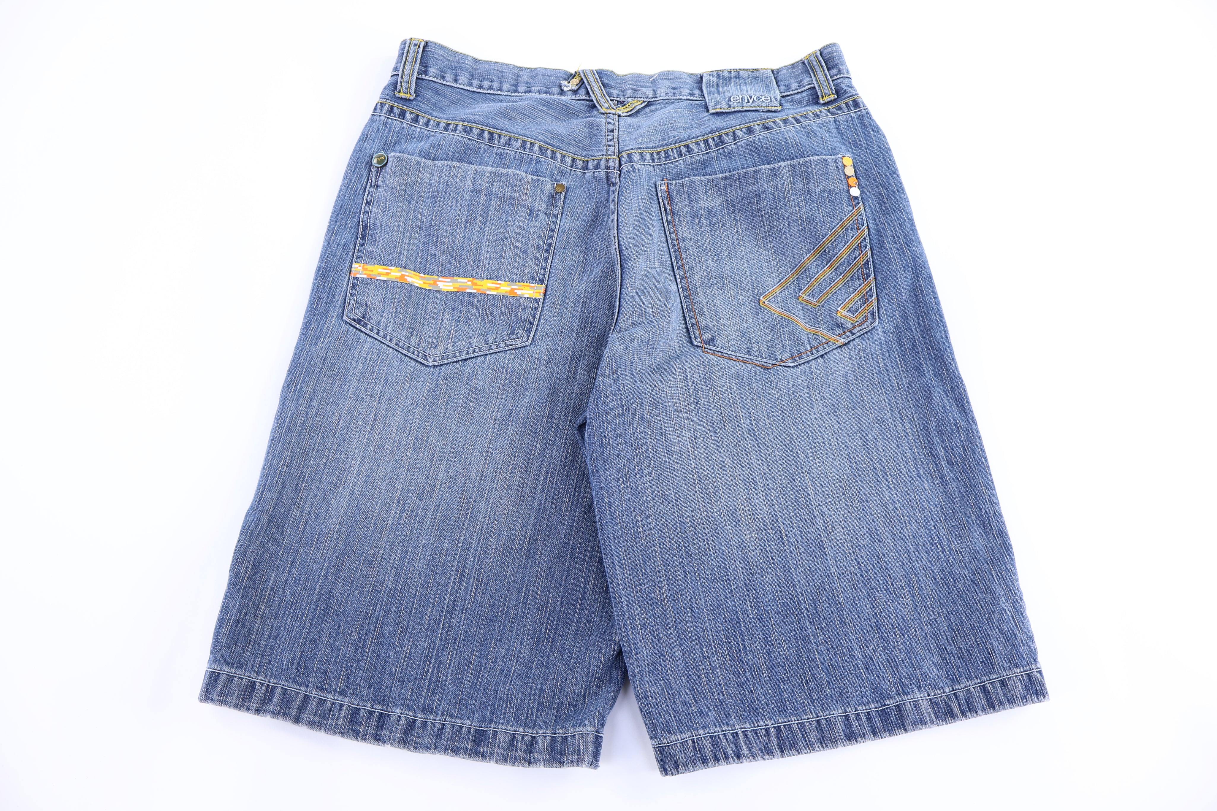 Y2K Enyce Embroidered Denim Shorts - Pants/Shorts - Thrifted Threads