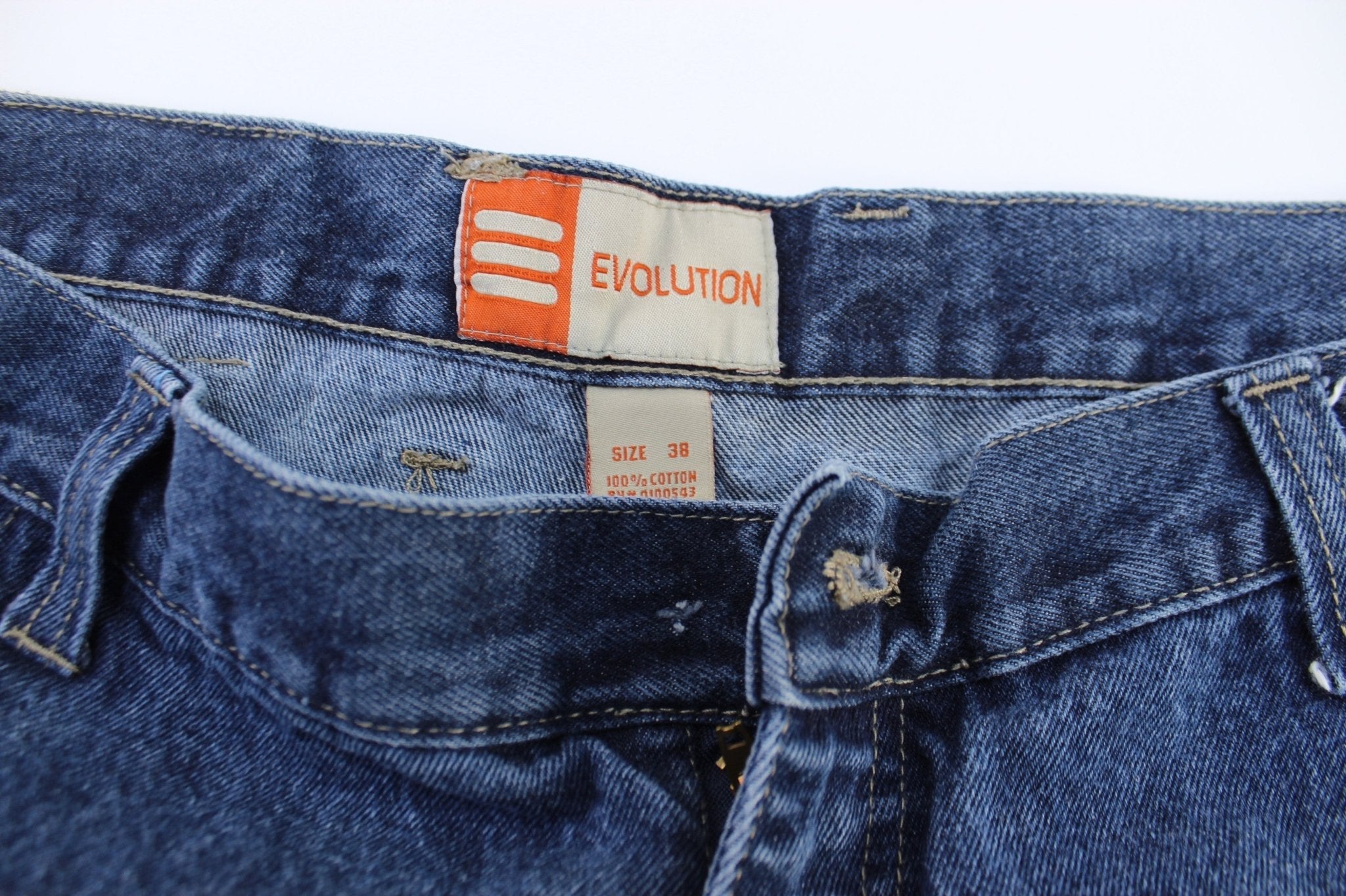 Y2K Evolution Denim Shorts - Pants/Shorts - Thrifted Threads
