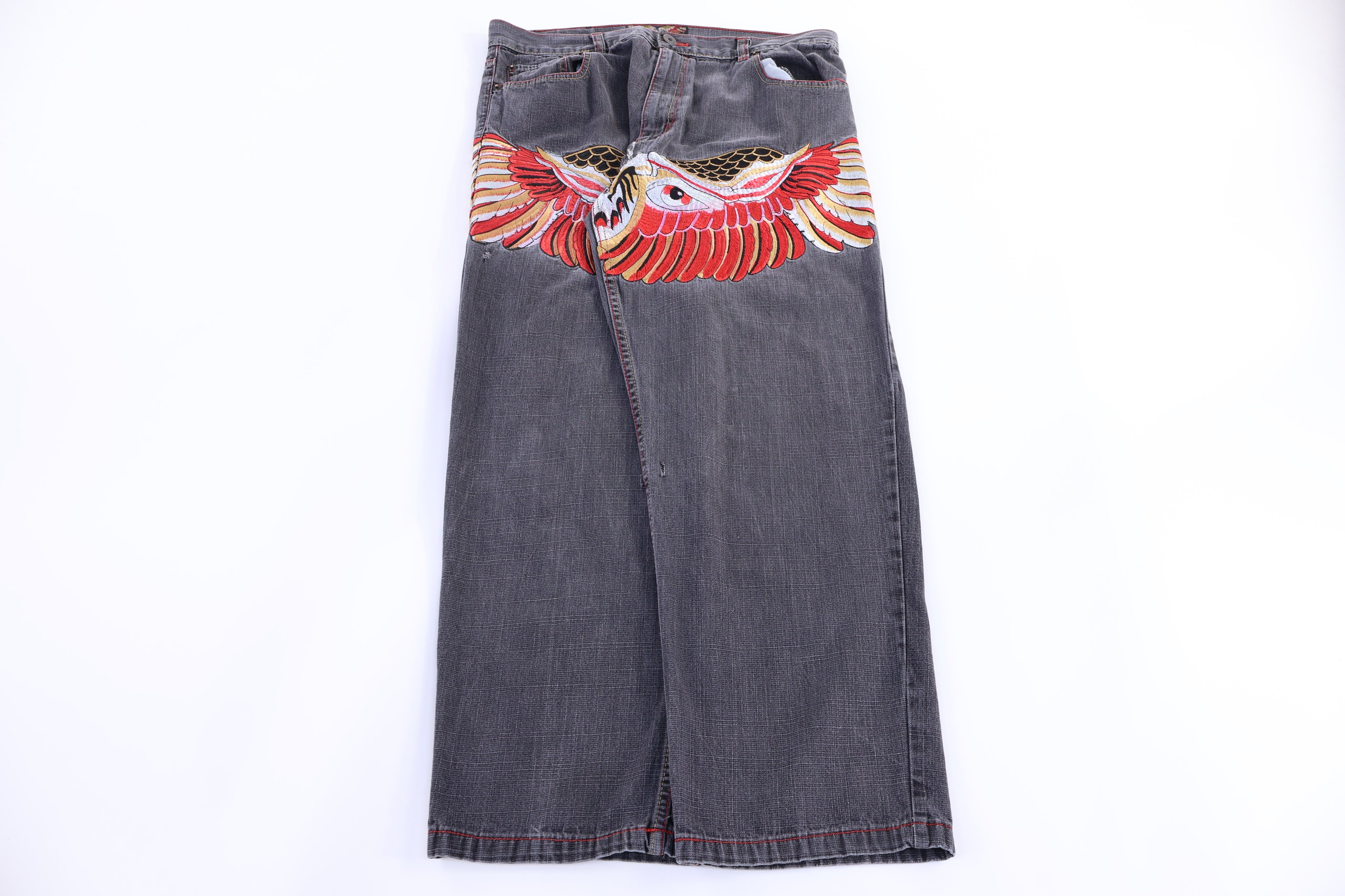 Y2K Evolution Embroidered Denim Jeans - Pants/Shorts - Thrifted Threads