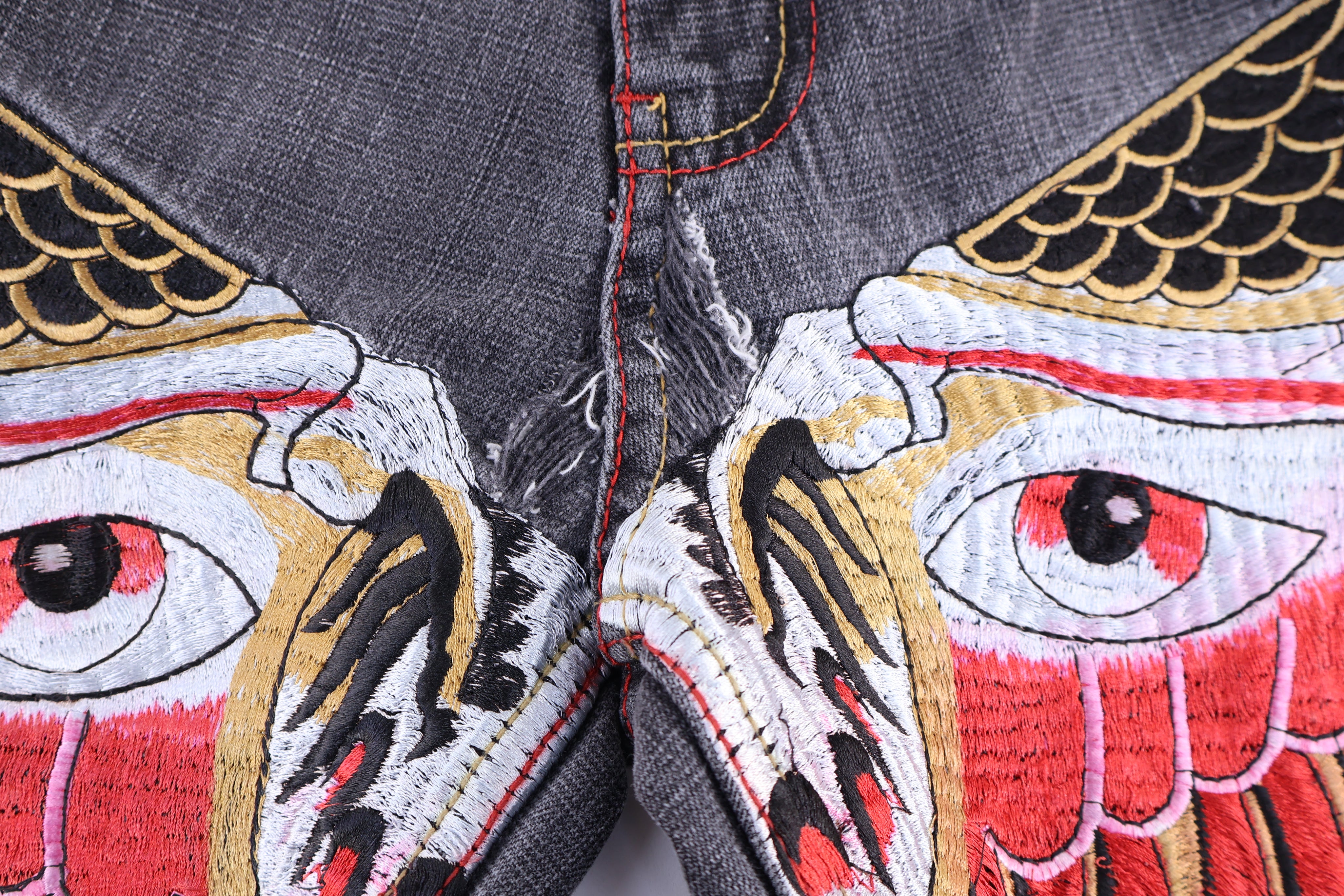 Y2K Evolution Embroidered Denim Jeans - Pants/Shorts - Thrifted Threads