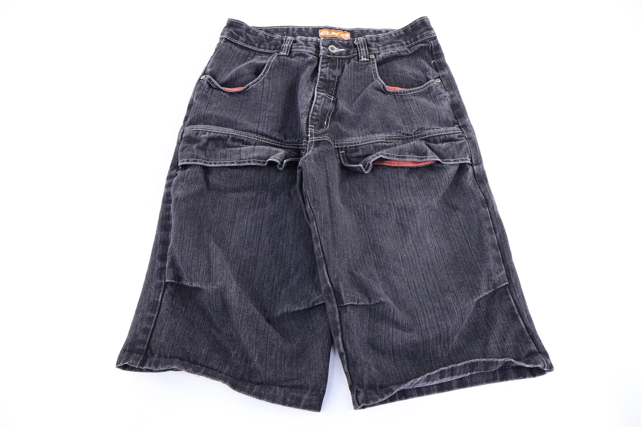 Y2K EXA Dark Wash Baggy Denim Shorts - Pants/Shorts - Thrifted Threads