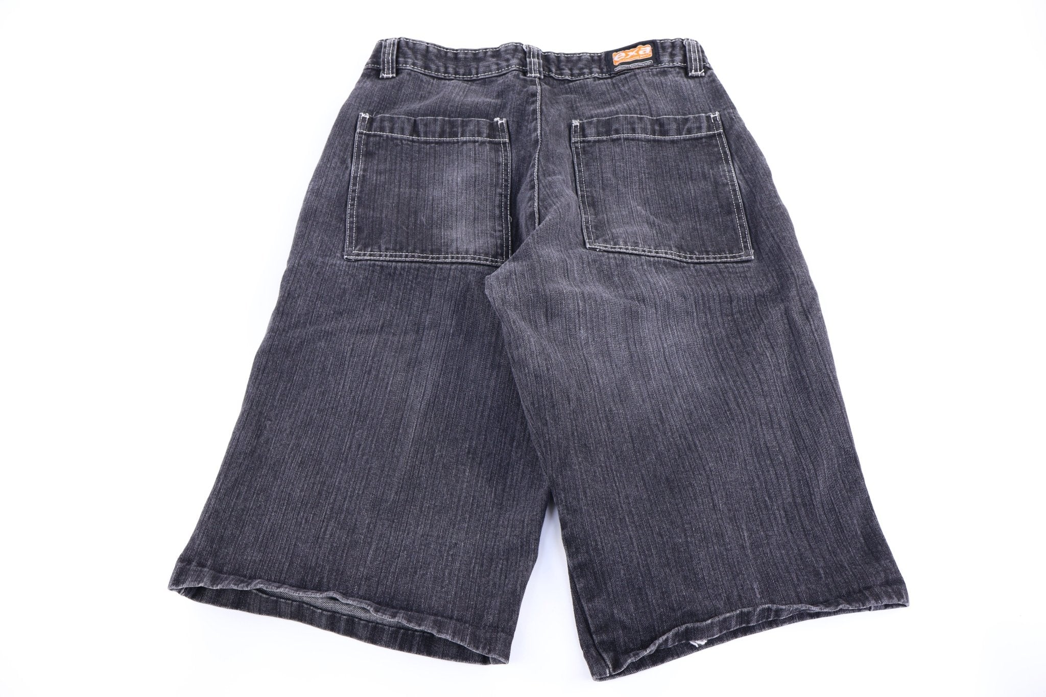Y2K EXA Dark Wash Baggy Denim Shorts - Pants/Shorts - Thrifted Threads