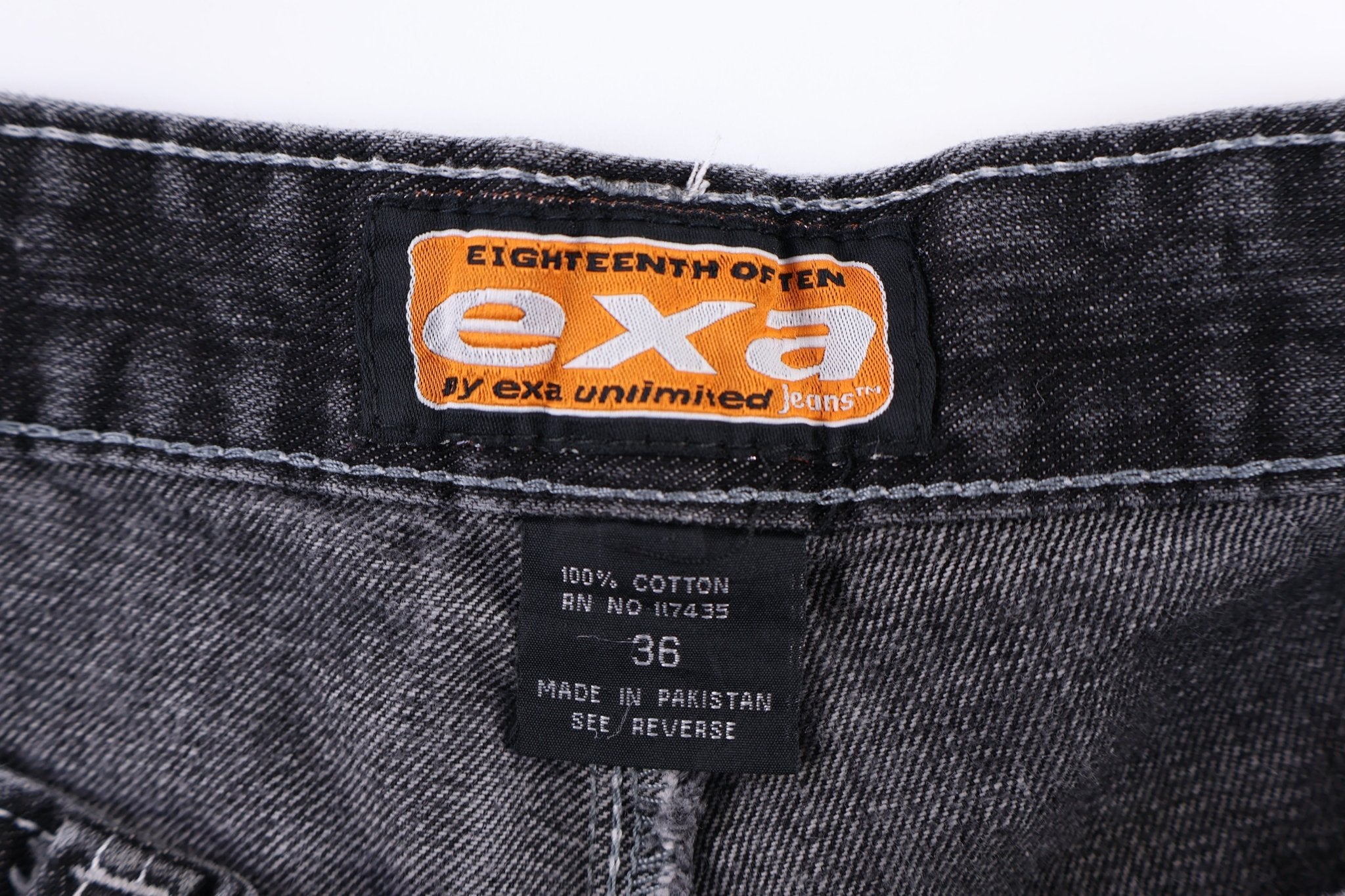 Y2K EXA Dark Wash Baggy Denim Shorts - Pants/Shorts - Thrifted Threads