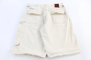 Y2K Fubu Cream Baggy shorts - Pants/Shorts - Thrifted Threads