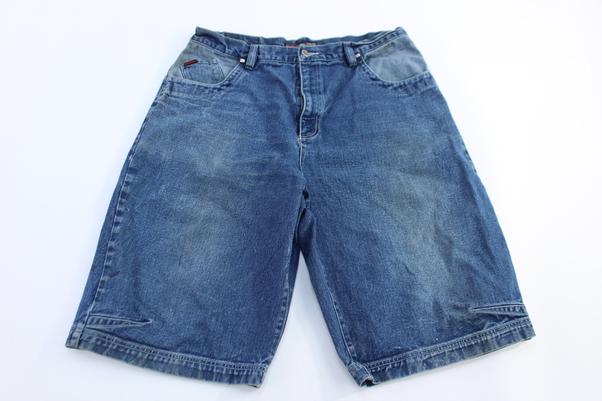 Y2K Fubu Dark Wash Denim Shorts - Pants/Shorts - Thrifted Threads
