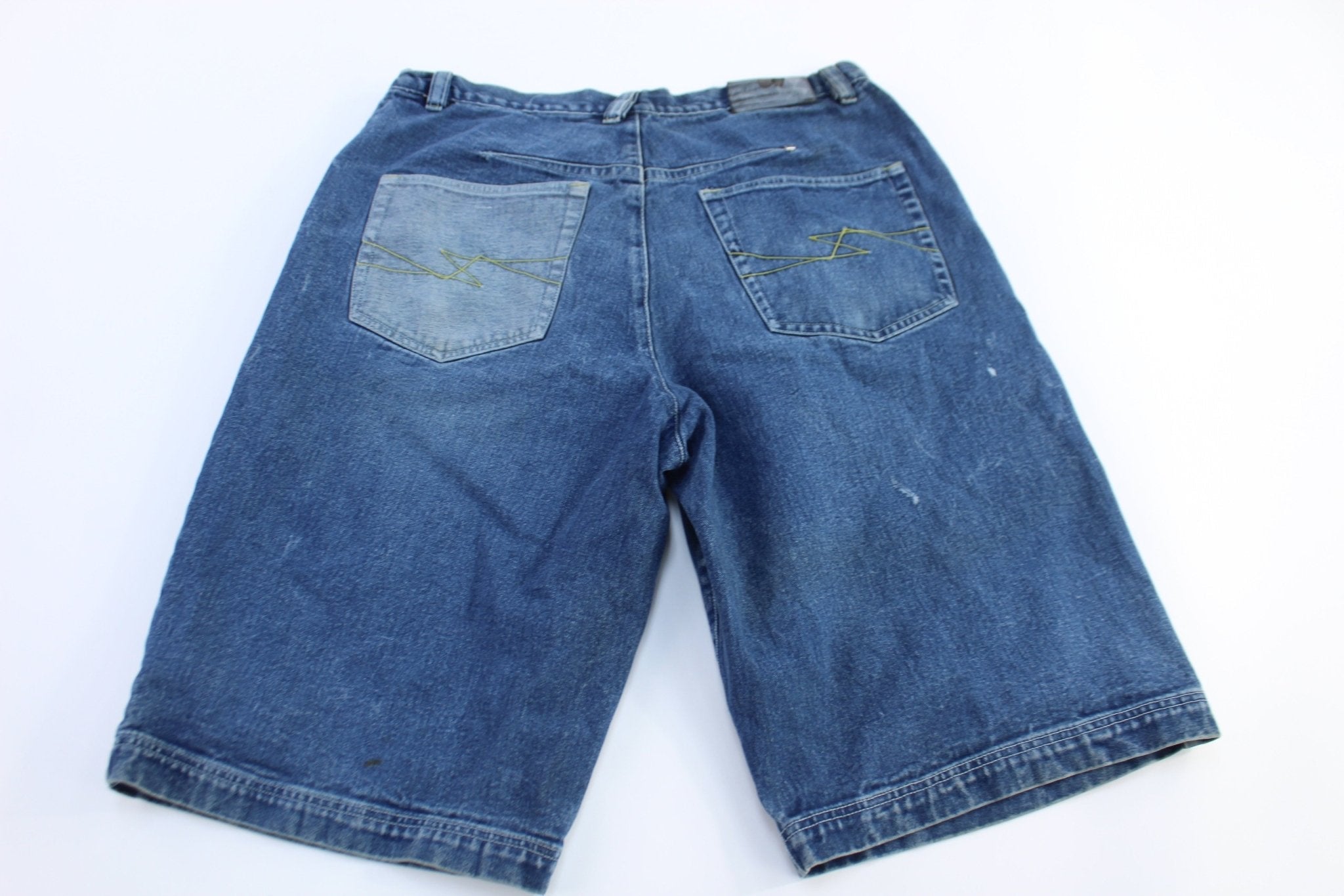 Y2K Fubu Dark Wash Denim Shorts - Pants/Shorts - Thrifted Threads