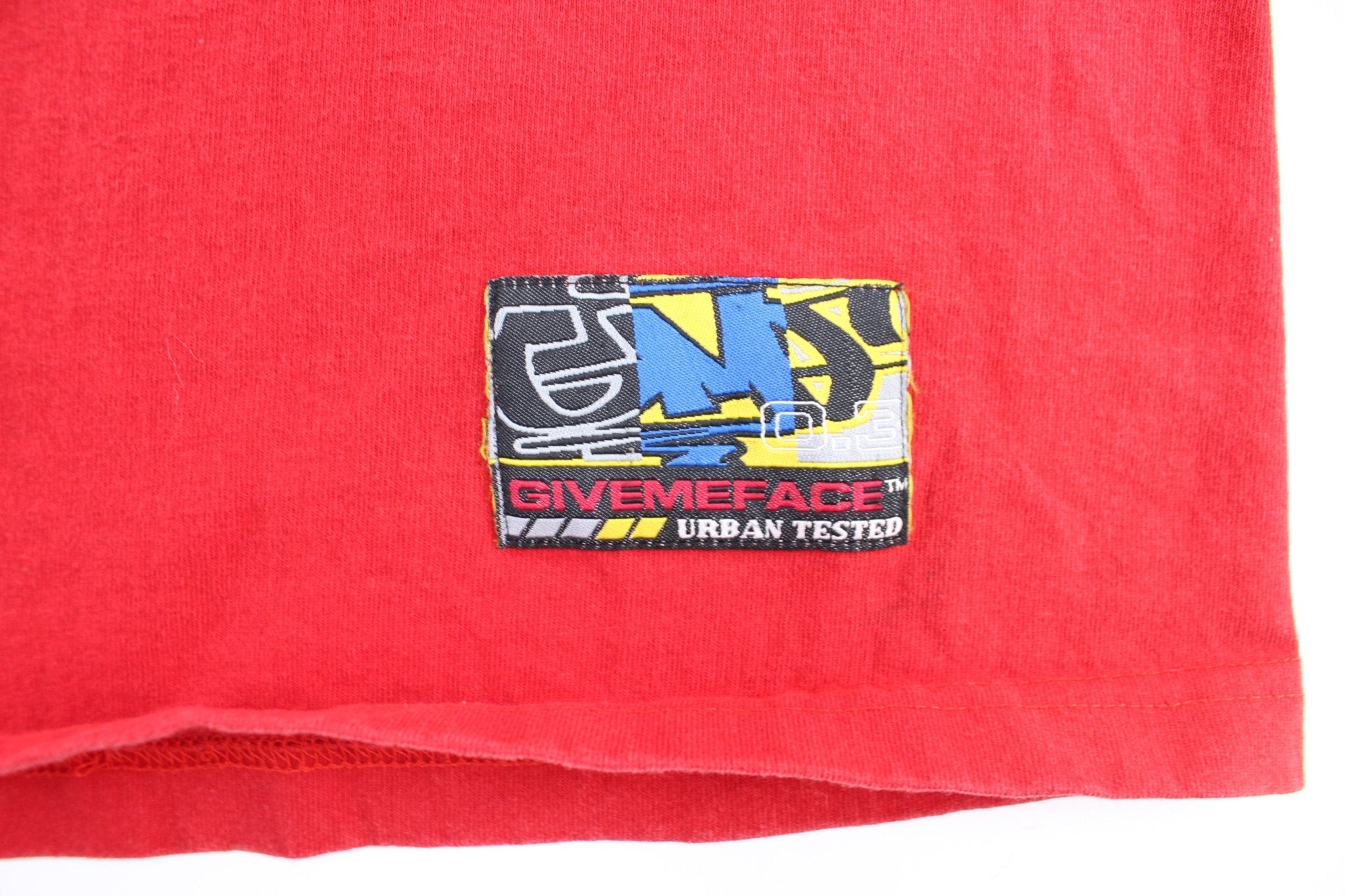 Y2K GiveMeFace Hip Hop Graphic T - Shirt - ThriftedThreads.com