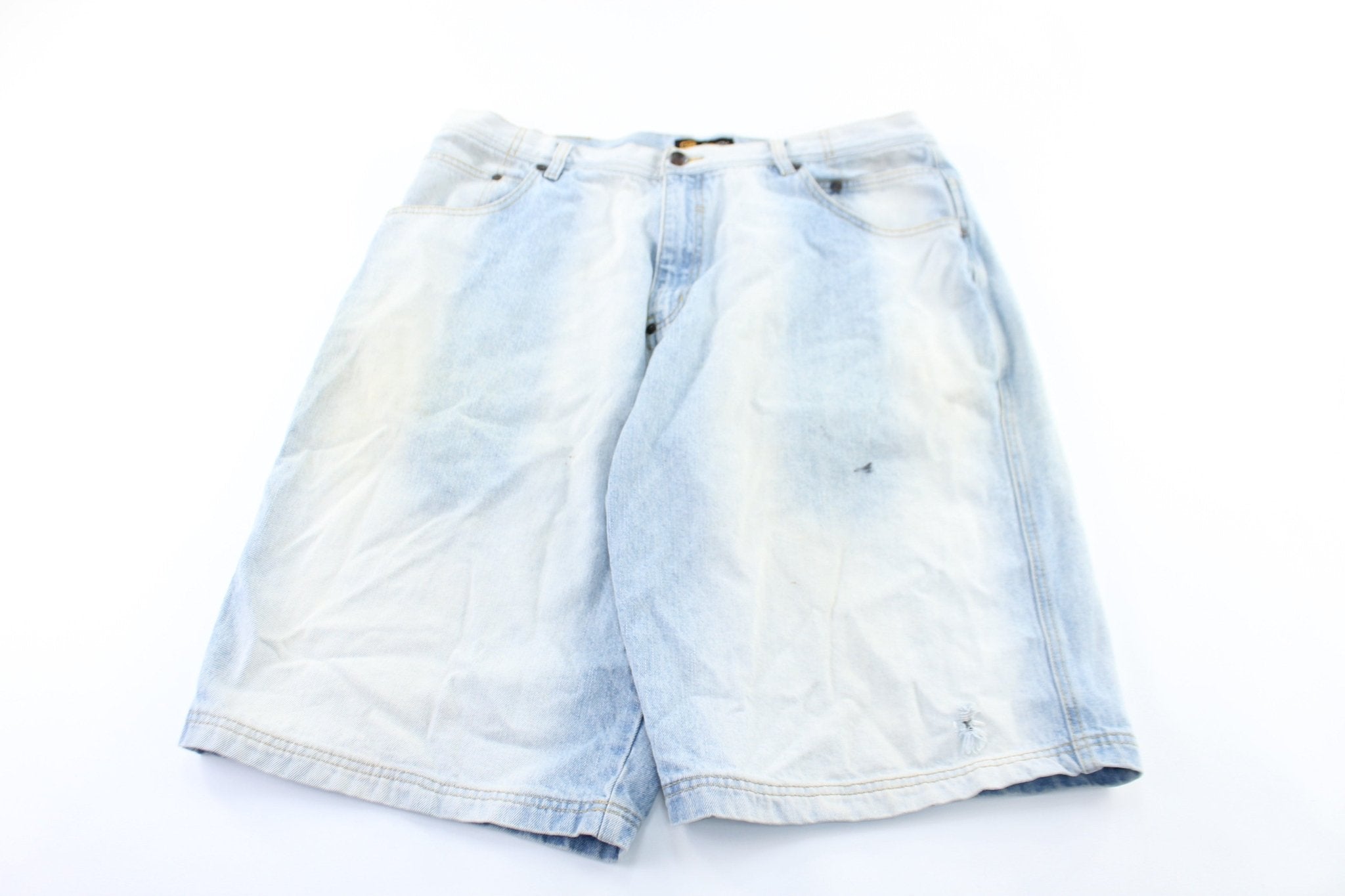 Y2K GodBody Denim Shorts - ThriftedThreads.com