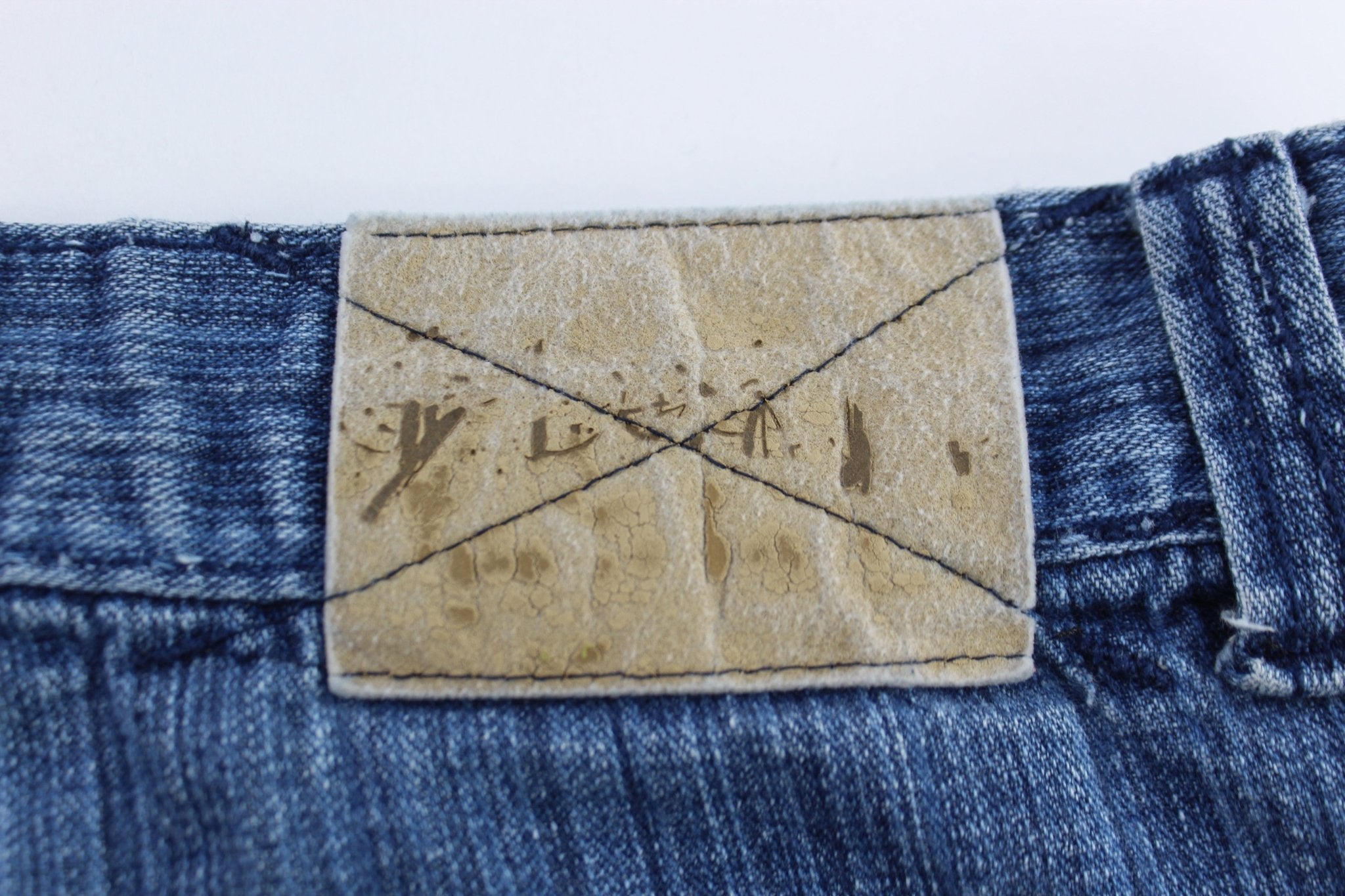 Y2K Godbody Medium Wash Denim Shorts - Pants/Shorts - Thrifted Threads