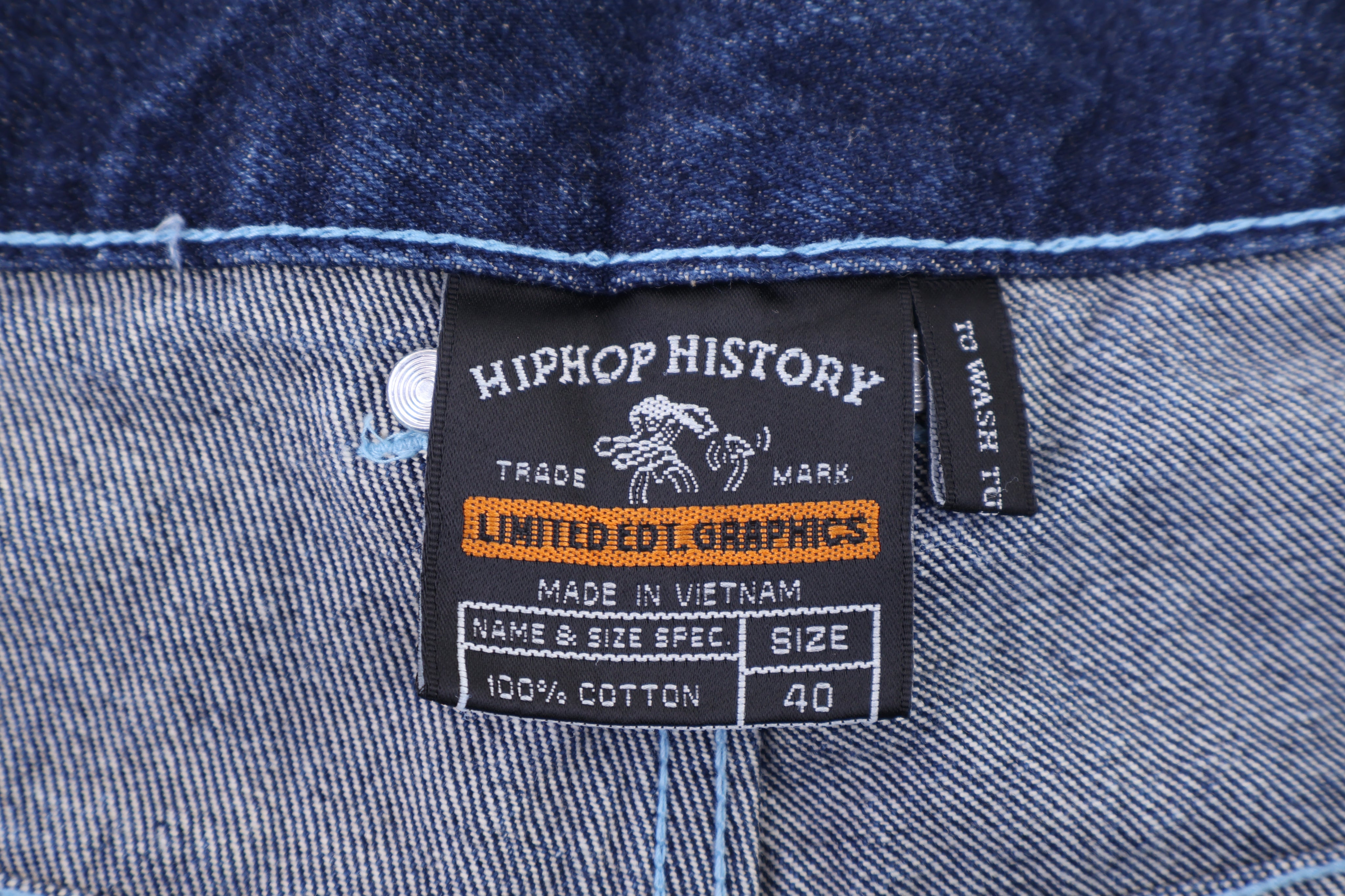 Y2K Hip Hop History Dark Wash Denim Jeans - Pants/Shorts - Thrifted Threads