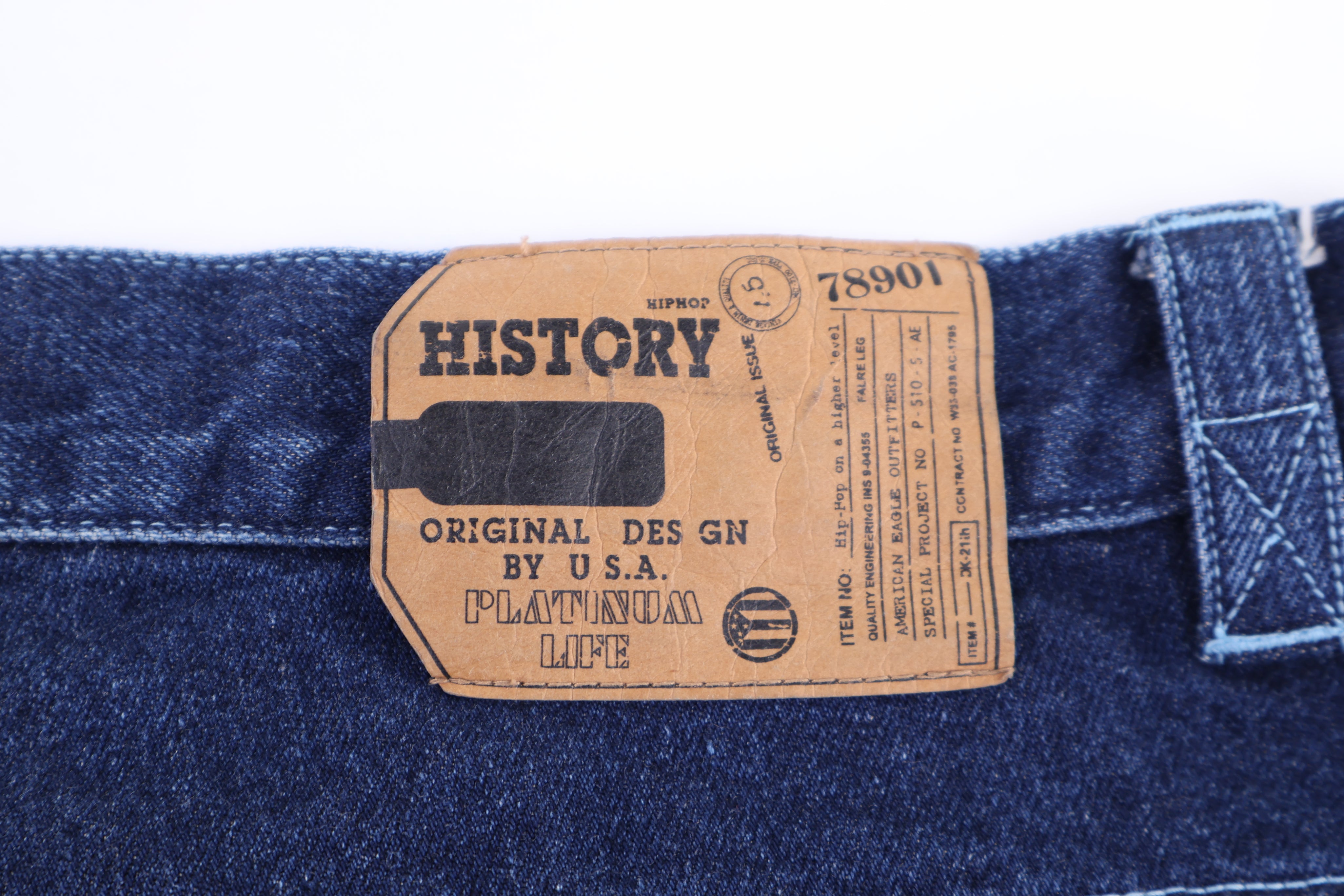 Y2K Hip Hop History Dark Wash Denim Jeans - Pants/Shorts - Thrifted Threads