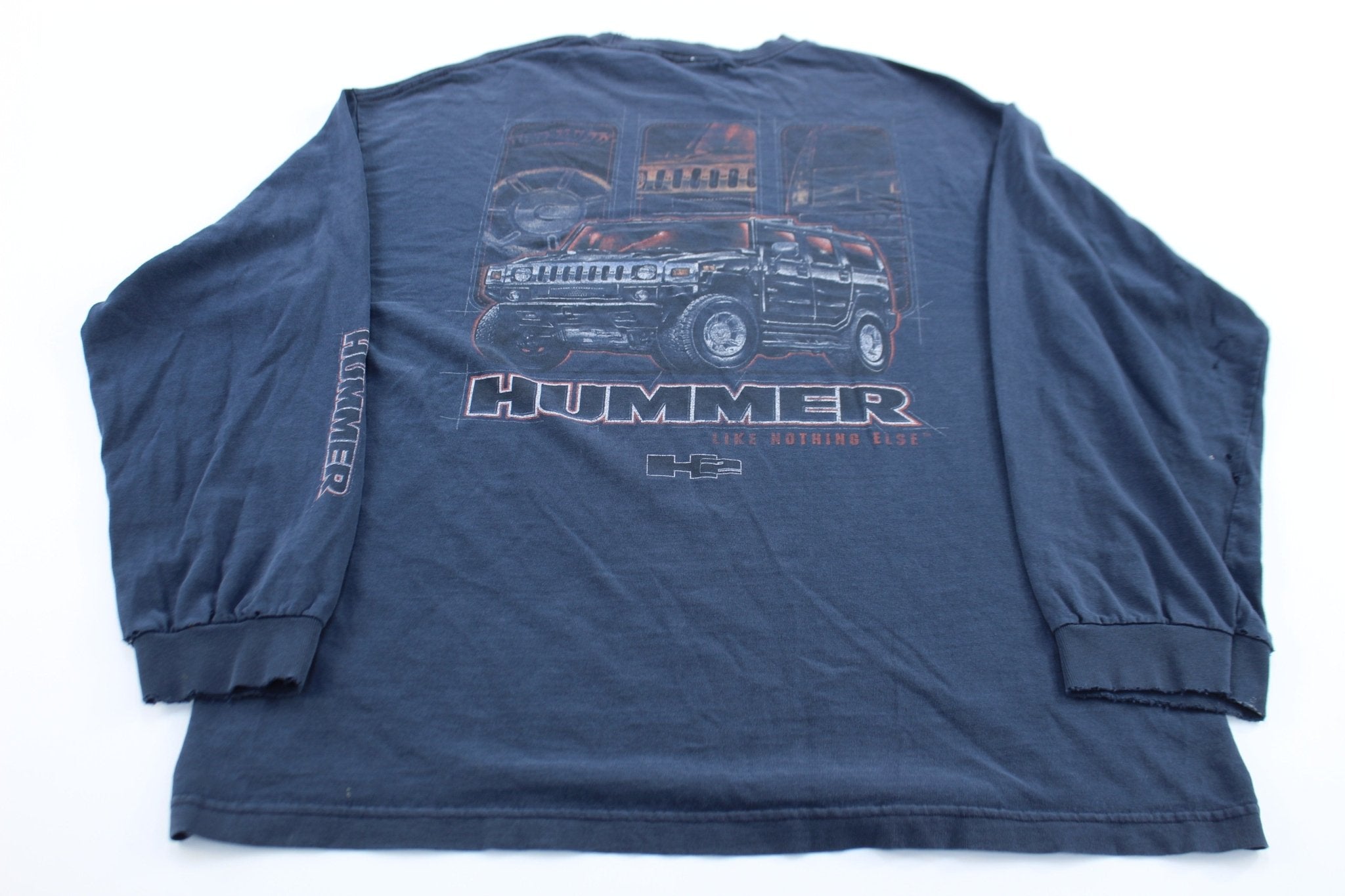 Y2K Hummer Graphic LS T-Shirt - ThriftedThreads.com