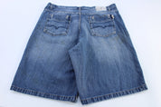 Y2K Indigo Dark Wash Denim Shorts - Pants/Shorts - Thrifted Threads