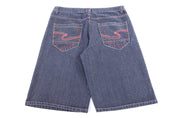 Y2K Jinzu Dark Wash Denim Shorts - Pants/Shorts - Thrifted Threads