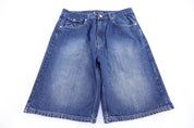Y2K Knockout Jeans Dark Wash Denim shorts - Pants/Shorts - Thrifted Threads