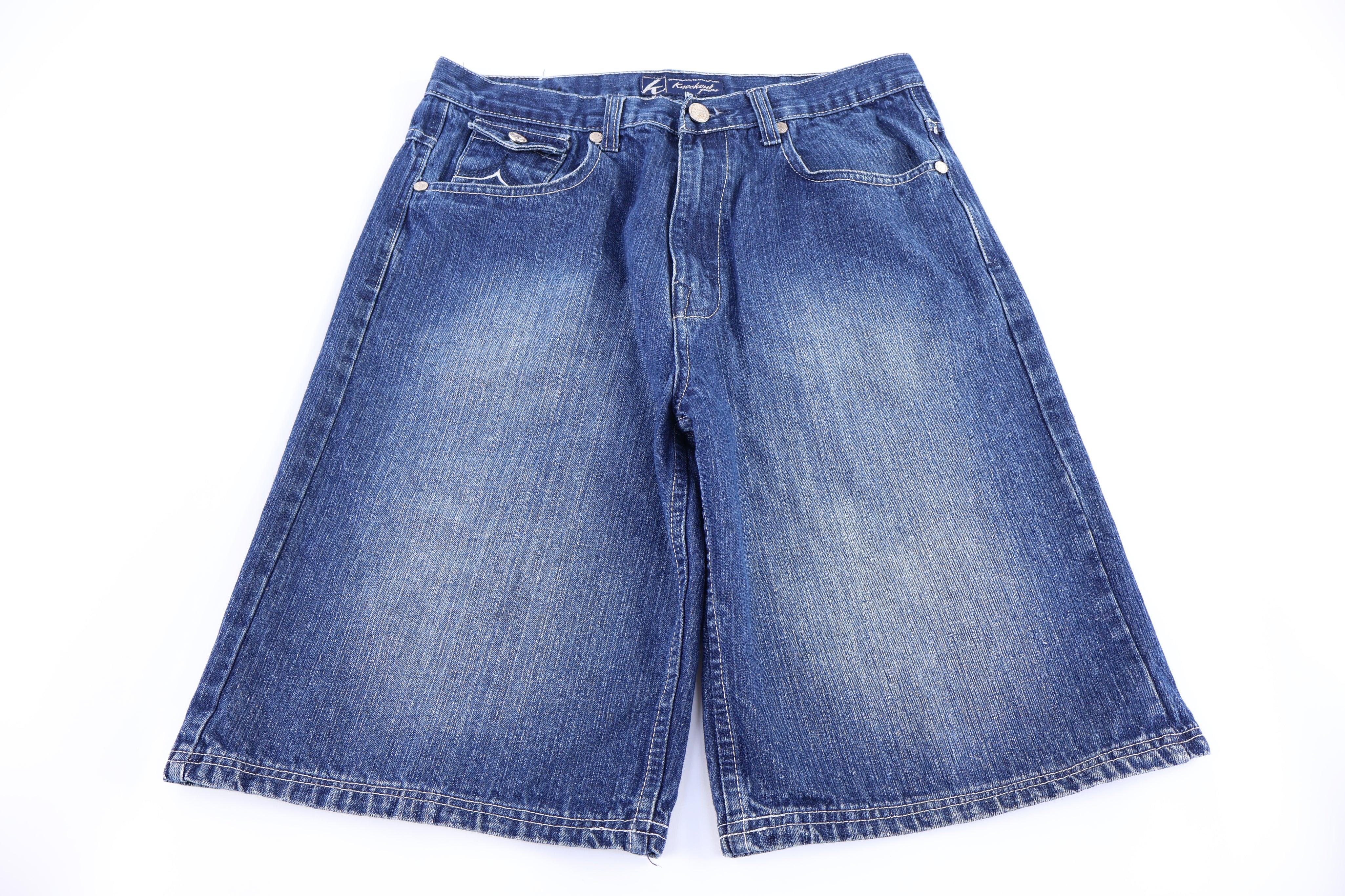 Y2K Knockout Jeans Dark Wash Denim shorts - Pants/Shorts - Thrifted Threads