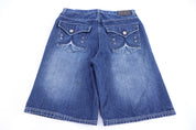 Y2K Knockout Jeans Dark Wash Denim shorts - Pants/Shorts - Thrifted Threads