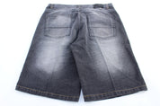 Y2K Koman Jeans Washed Grey Denim Shorts - Pants/Shorts - Thrifted Threads