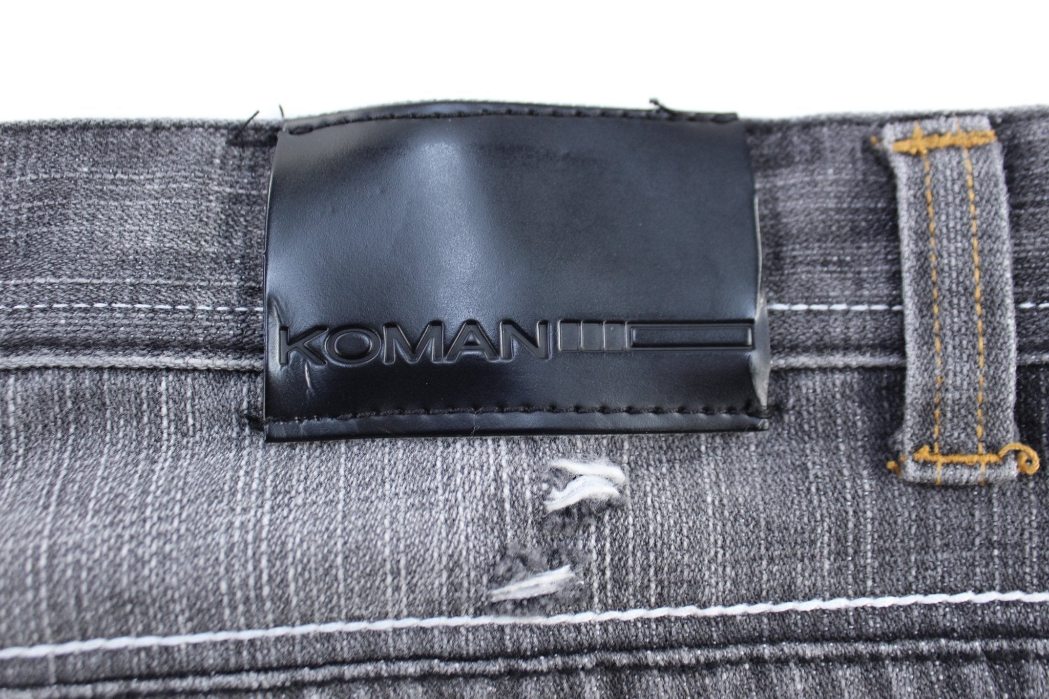 Y2K Koman Jeans Washed Grey Denim Shorts - Pants/Shorts - Thrifted Threads