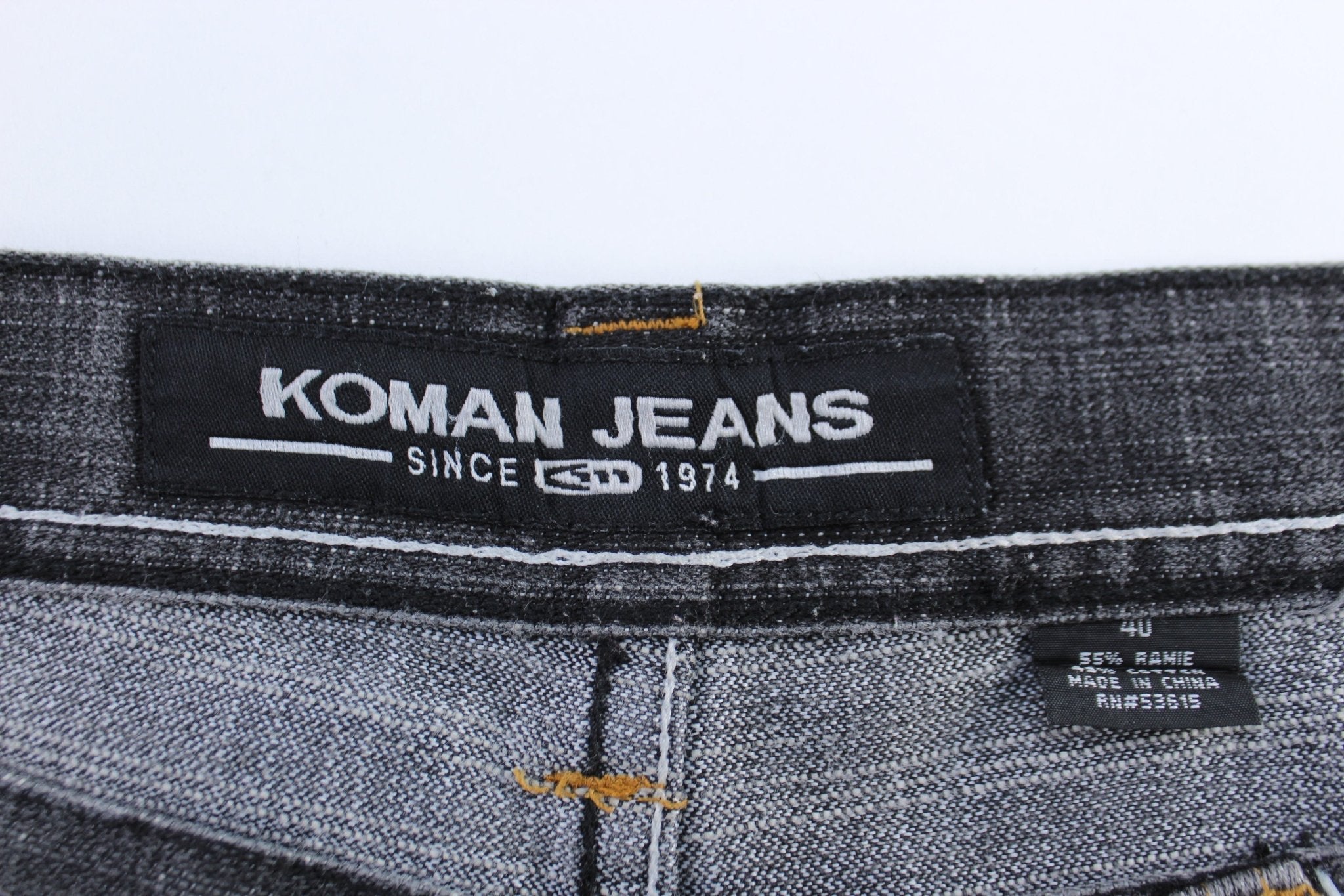 Y2K Koman Jeans Washed Grey Denim Shorts - Pants/Shorts - Thrifted Threads