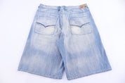 Y2K Koman Light Wash Denim Shorts - Pants/Shorts - Thrifted Threads