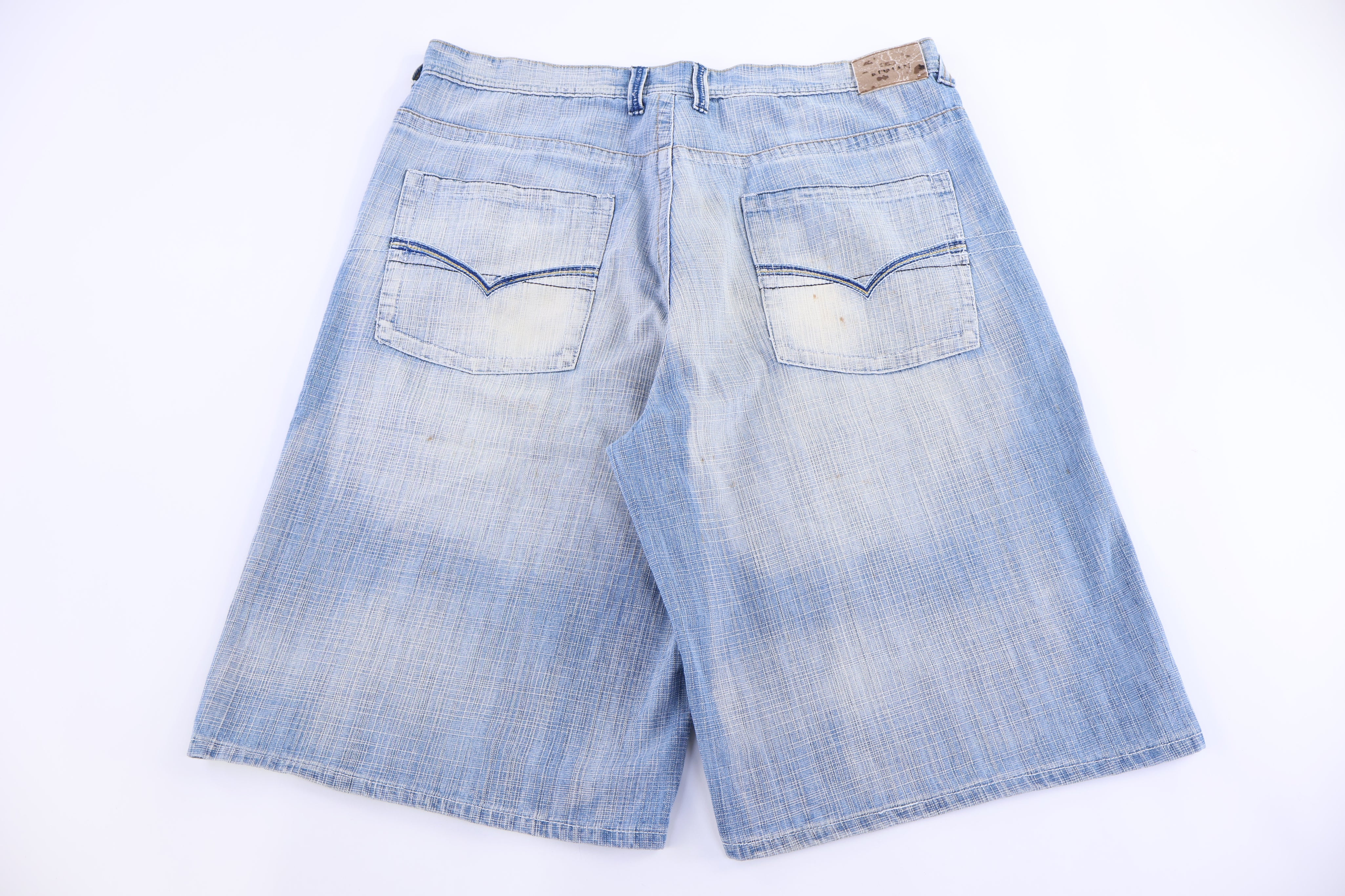 Y2K Koman Light Wash Denim Shorts - Pants/Shorts - Thrifted Threads