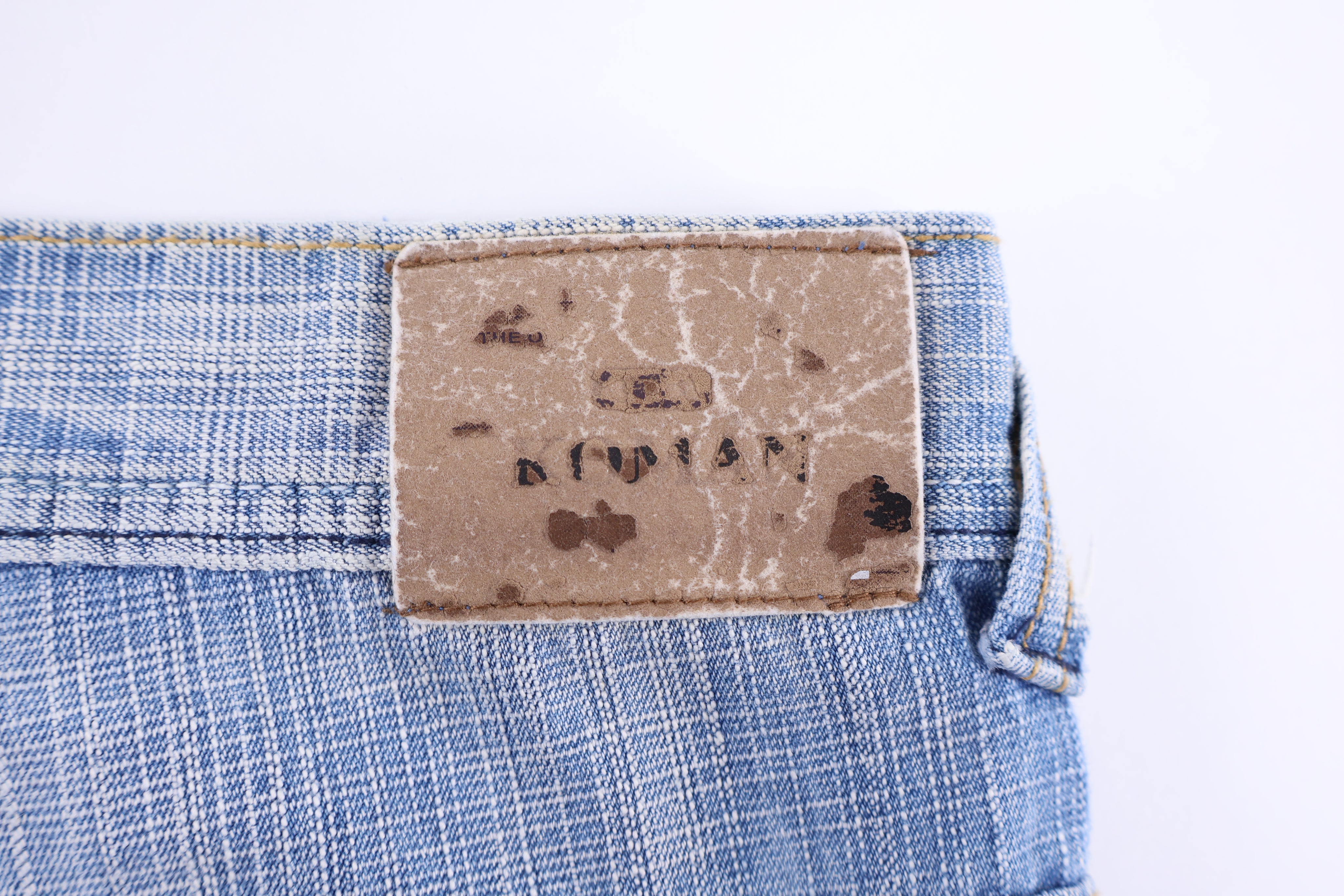 Y2K Koman Light Wash Denim Shorts - Pants/Shorts - Thrifted Threads