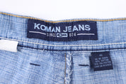 Y2K Koman Light Wash Denim Shorts - Pants/Shorts - Thrifted Threads