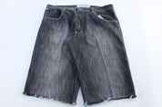 Y2K Lot 29 Black Denim Shorts - ThriftedThreads.com