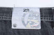 Y2K Lot 29 Black Denim Shorts - ThriftedThreads.com