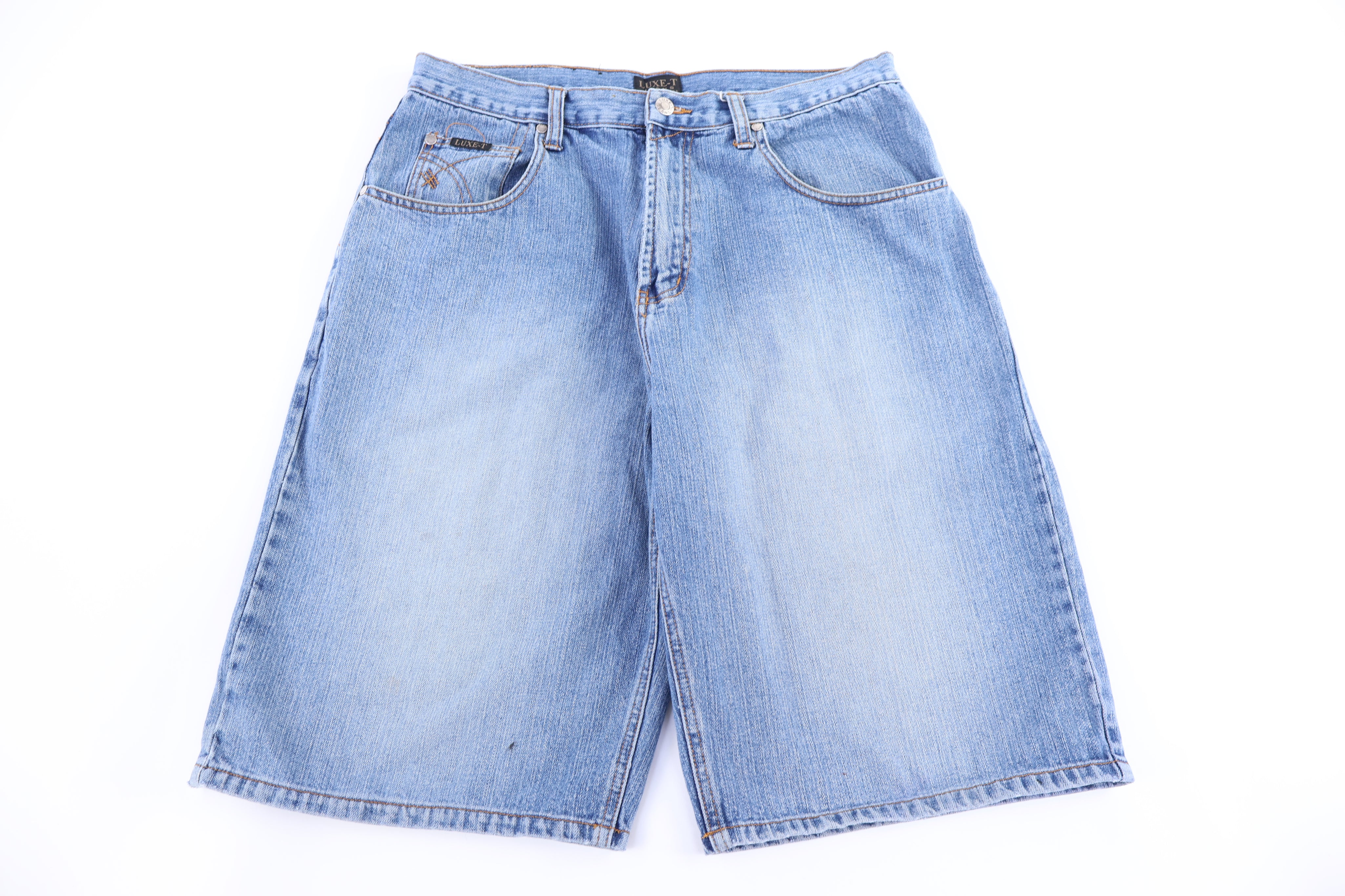 Y2K Luxe-T Light Wash Denim Shorts - Pants/Shorts - Thrifted Threads