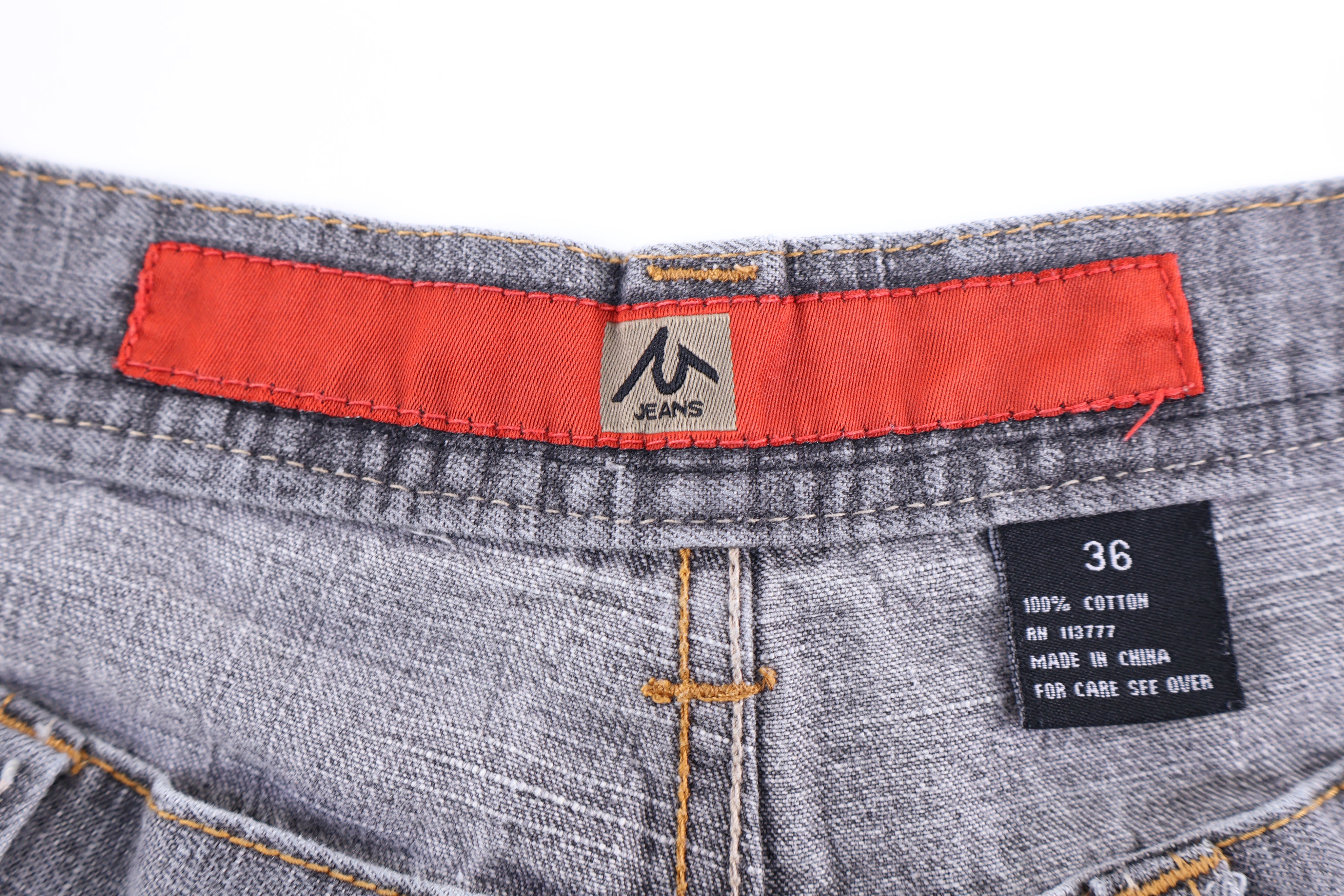 Y2K M Jeans Grey Denim Shorts - Pants/Shorts - Thrifted Threads