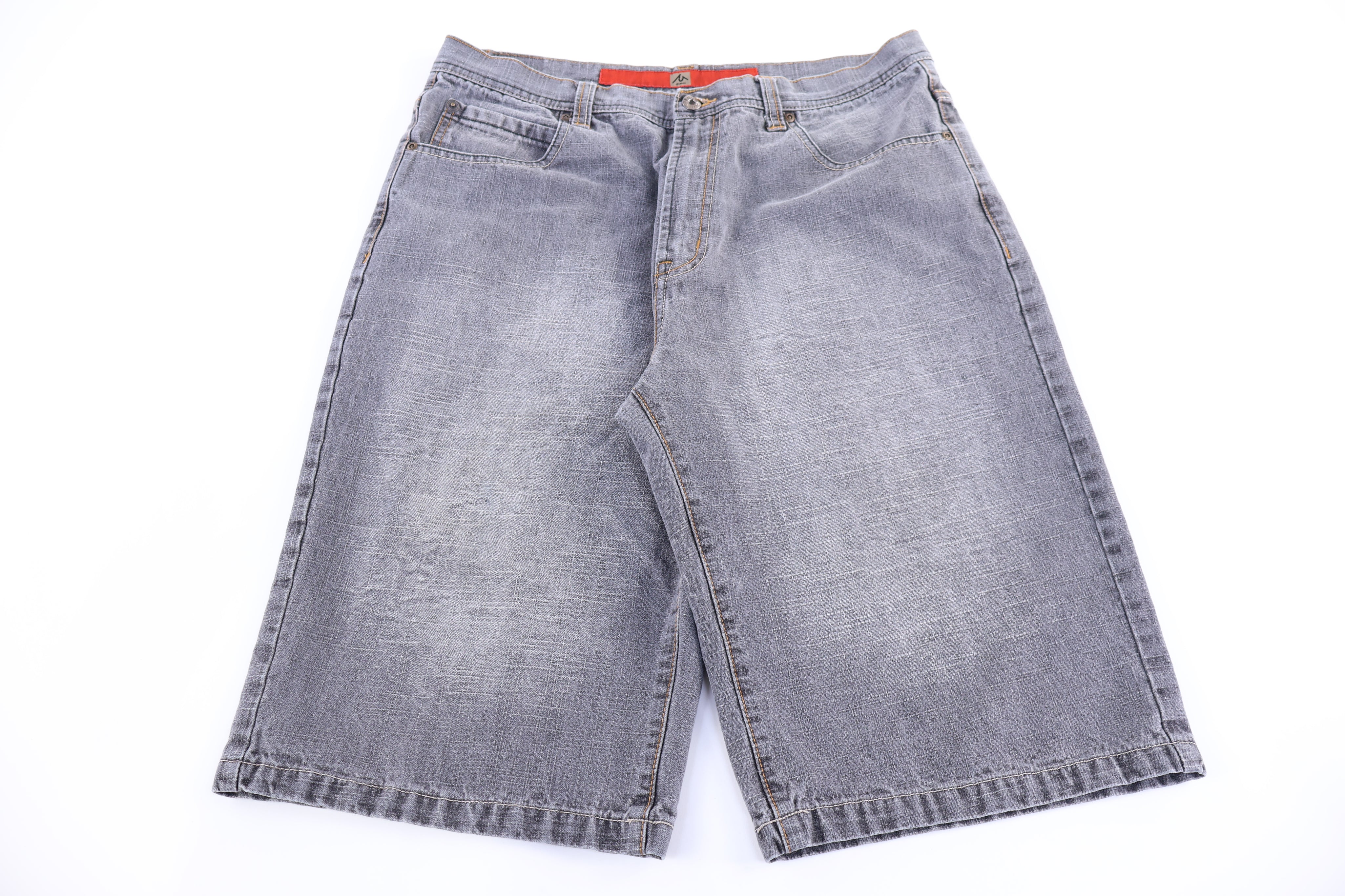 Y2K M Jeans Grey Denim Shorts - Pants/Shorts - Thrifted Threads