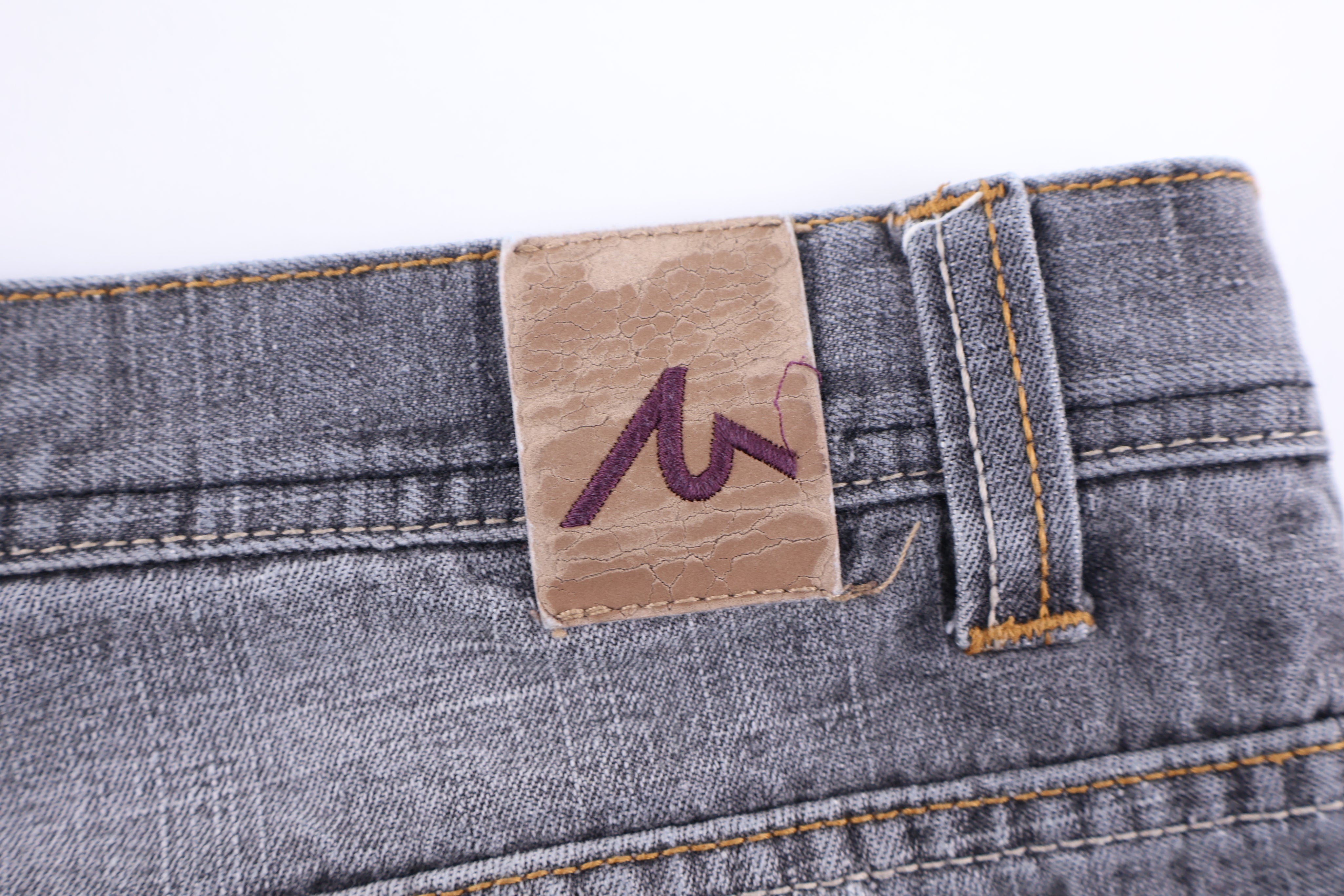 Y2K M Jeans Grey Denim Shorts - Pants/Shorts - Thrifted Threads