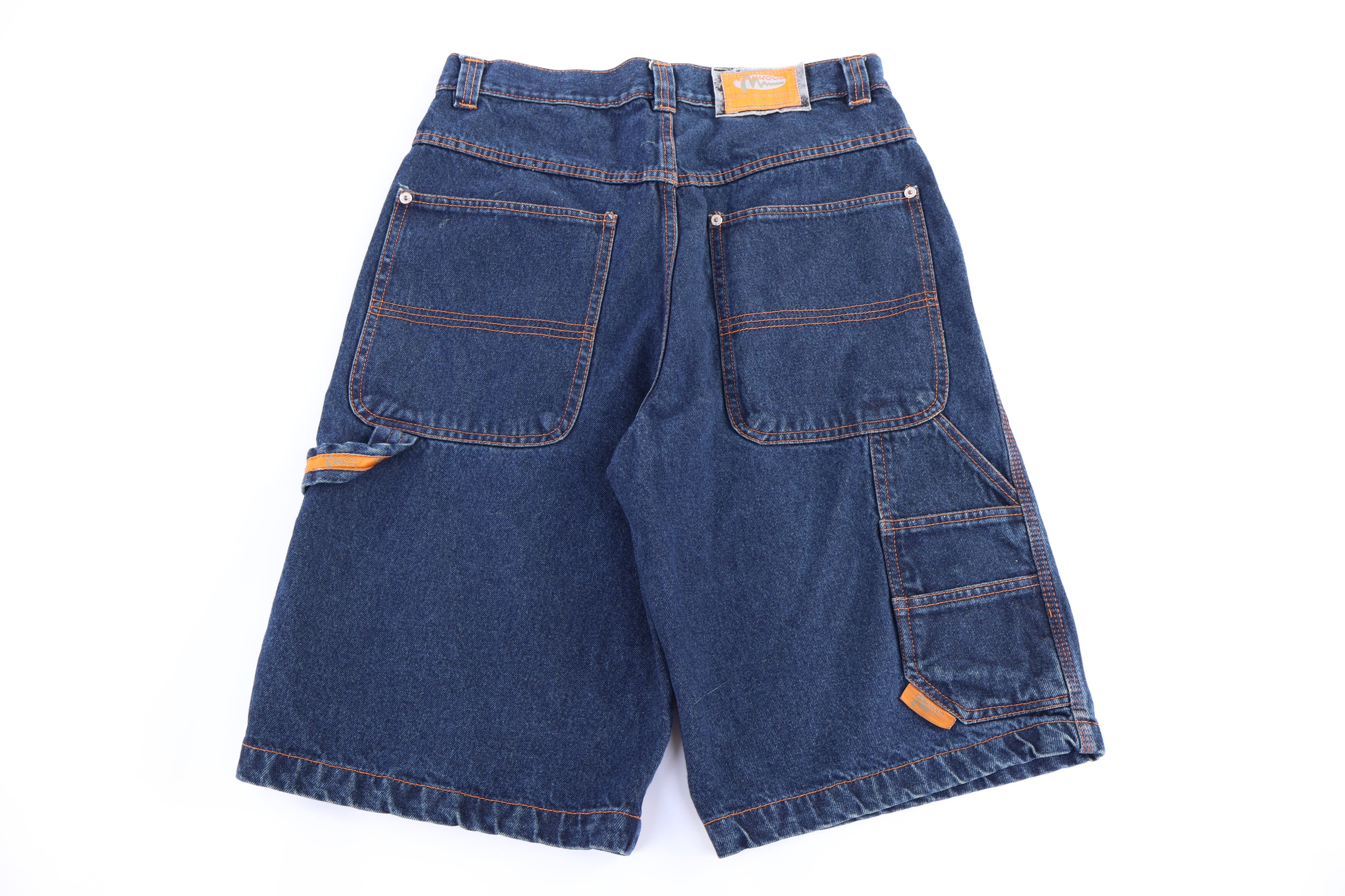 Y2K Mahmood Dark Wash Carpenter Denim Shorts - Pants/Shorts - Thrifted Threads