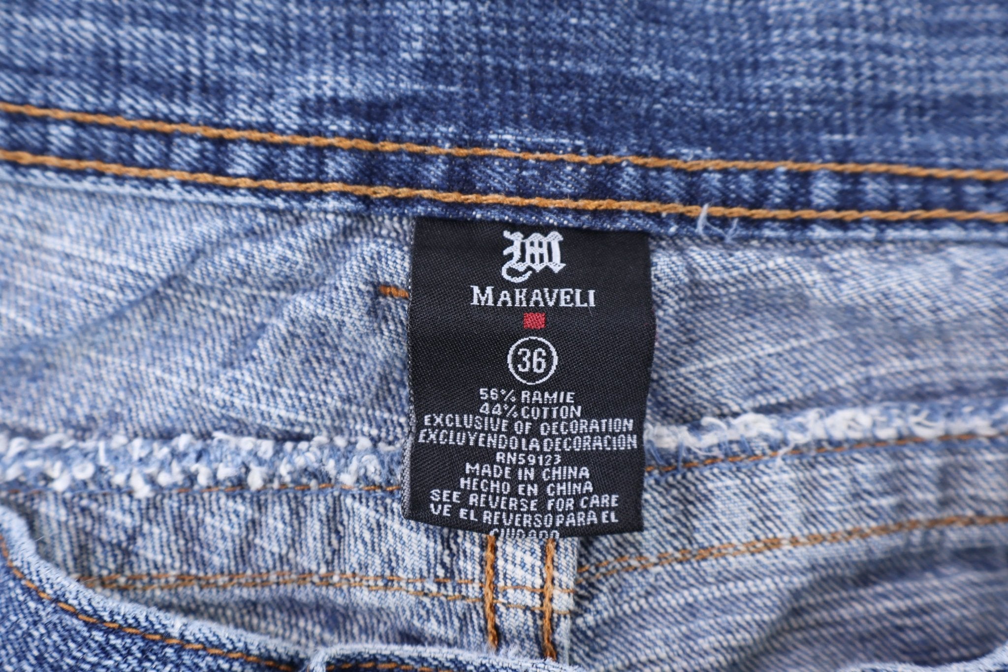 Y2K Makaveli Medium Wash Denim Jeans - Pants - Thrifted Threads