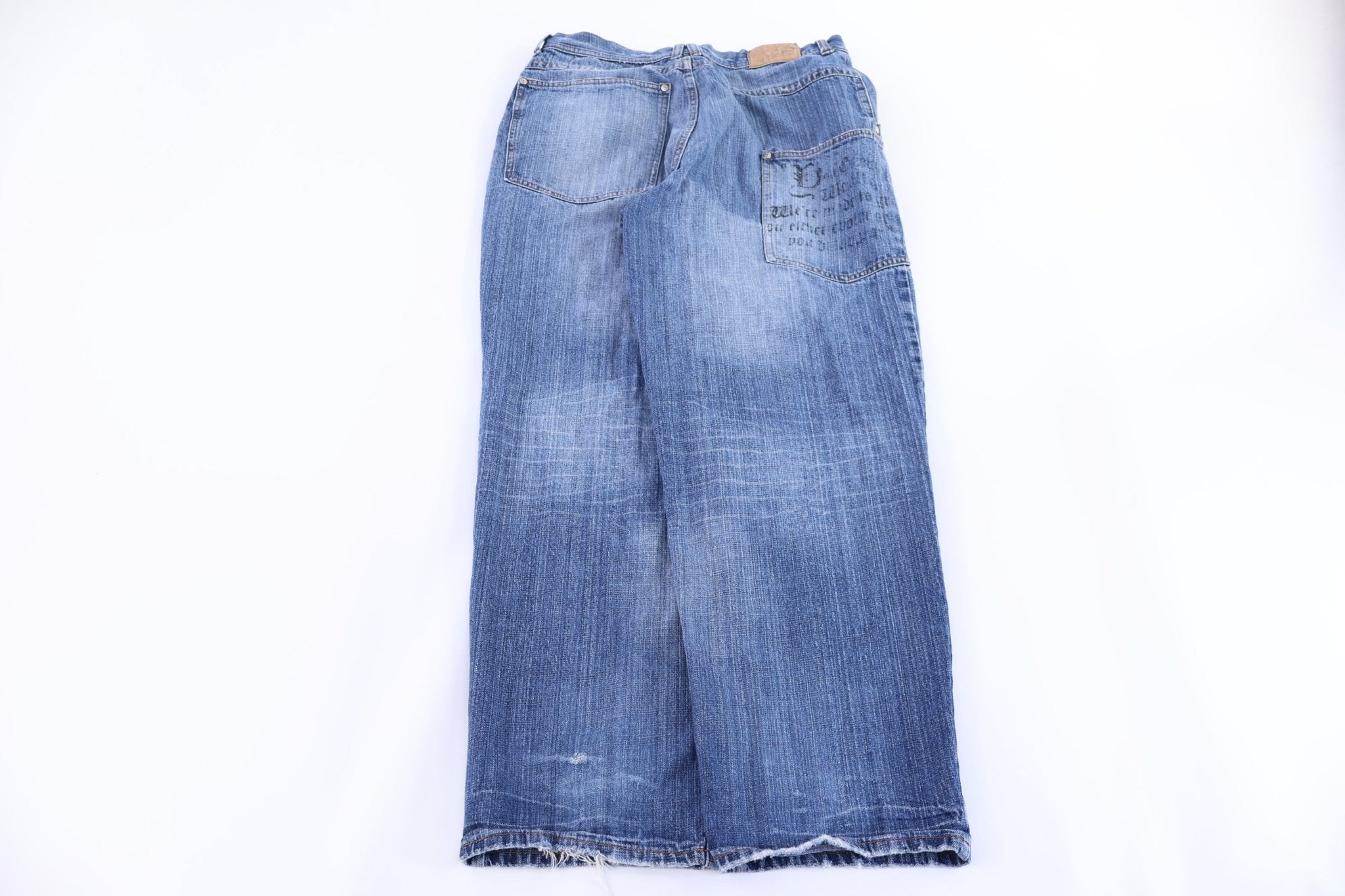 Y2K Makaveli Medium Wash Denim Jeans - Pants - Thrifted Threads