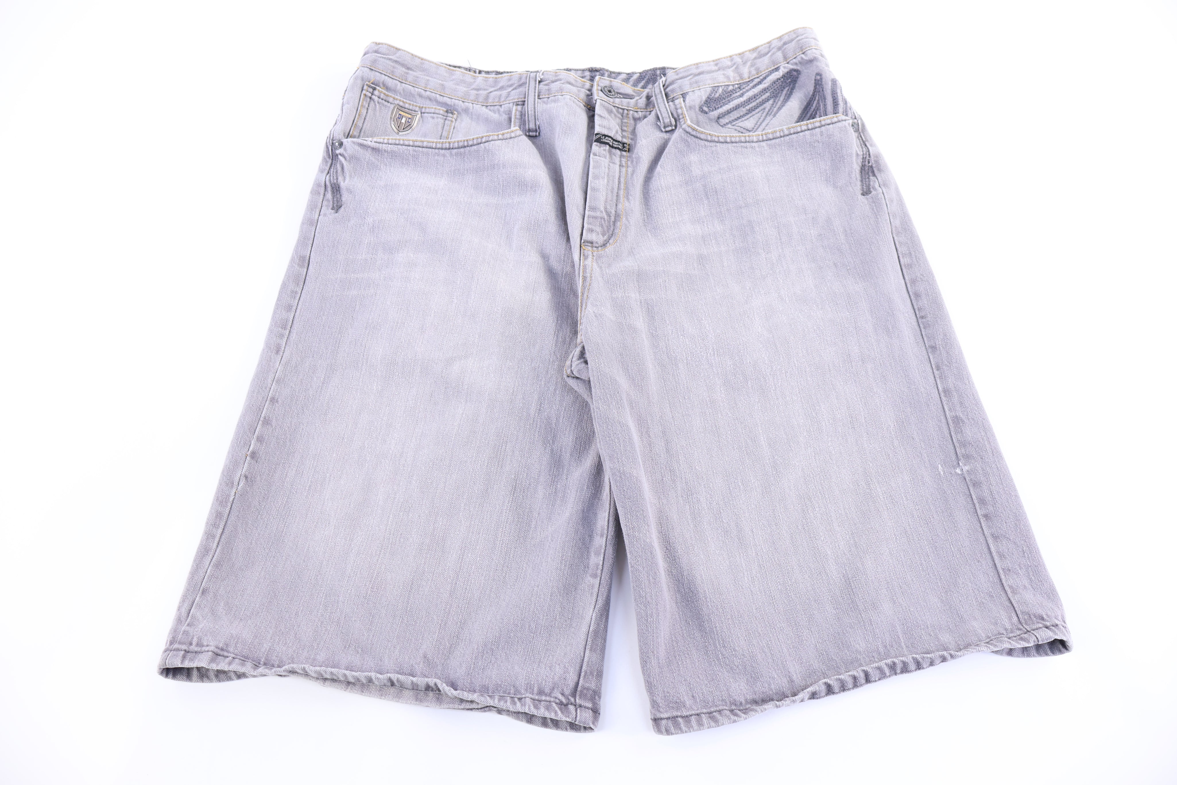 Y2K Marithe Girbaud Francois Grey Shorts - Pants/Shorts - Thrifted Threads