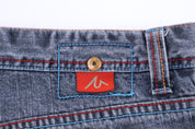 Y2K Massive Revolution Dark Wash Denim Shorts - Pants/Shorts - Thrifted Threads