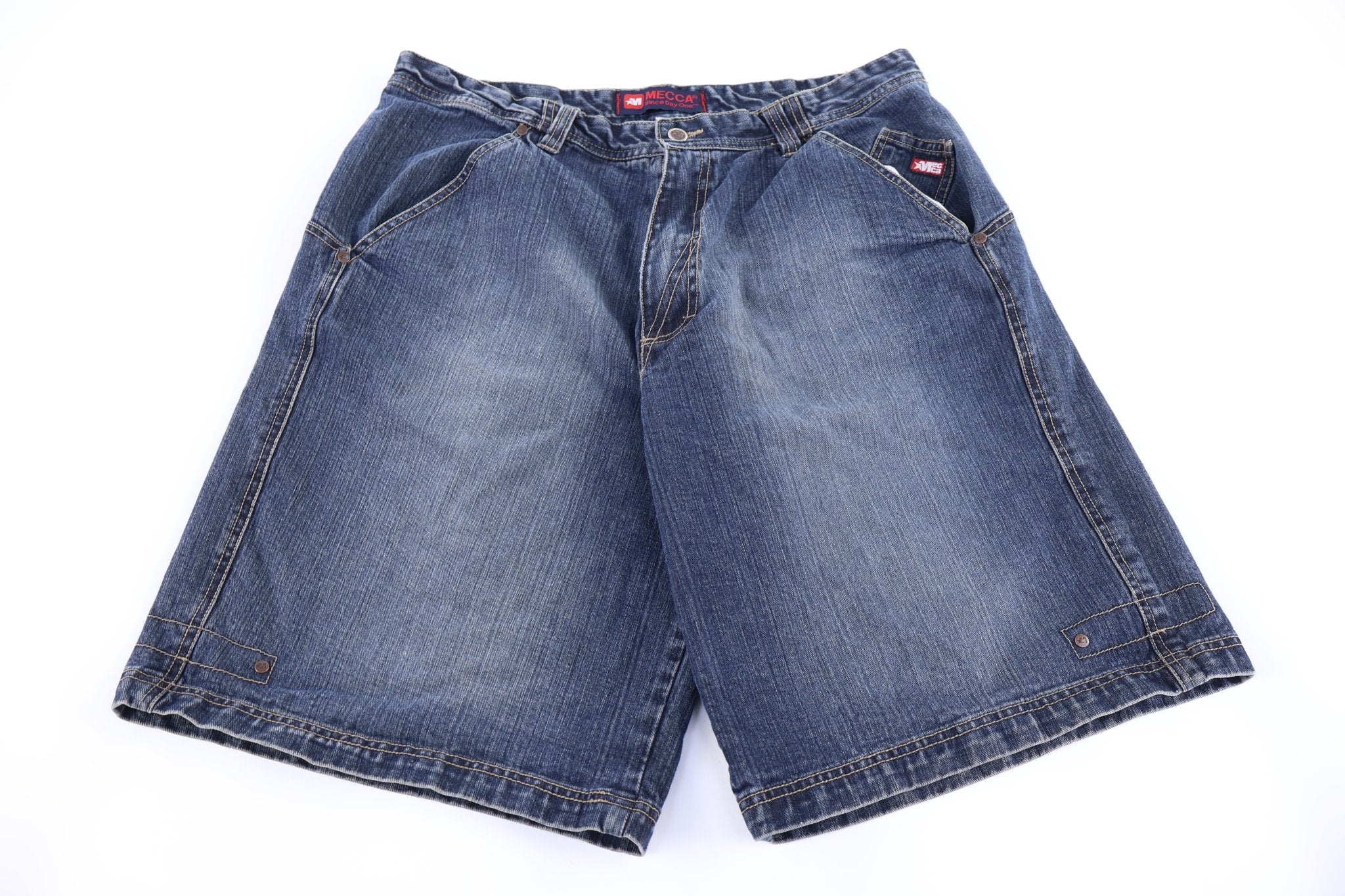 Y2K Mecca Dark Wash Denim Shorts - Pants/Shorts - Thrifted Threads