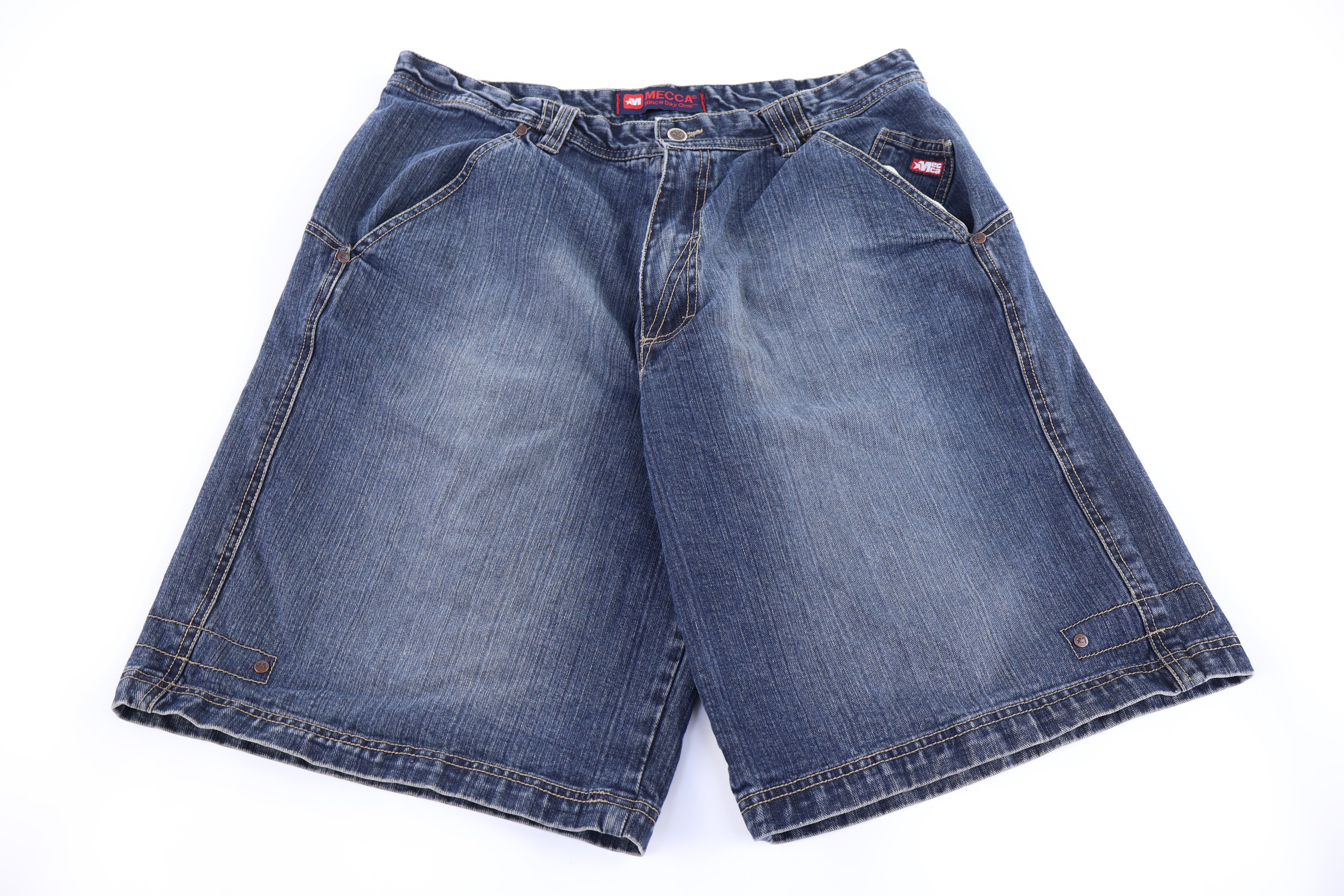 Y2K Mecca Dark Wash Denim Shorts - Pants/Shorts - Thrifted Threads