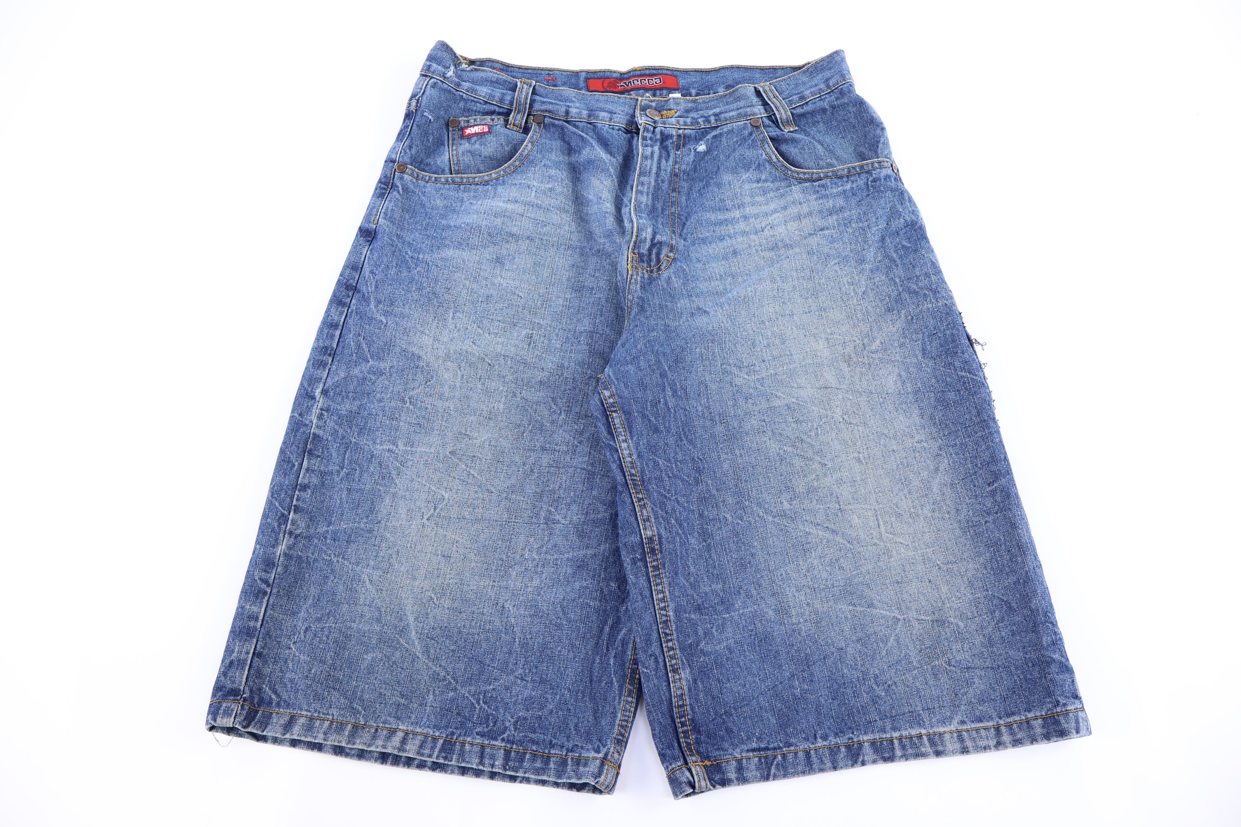 Y2K Mecca Medium Wash Denim Shorts - Pants/Shorts - Thrifted Threads