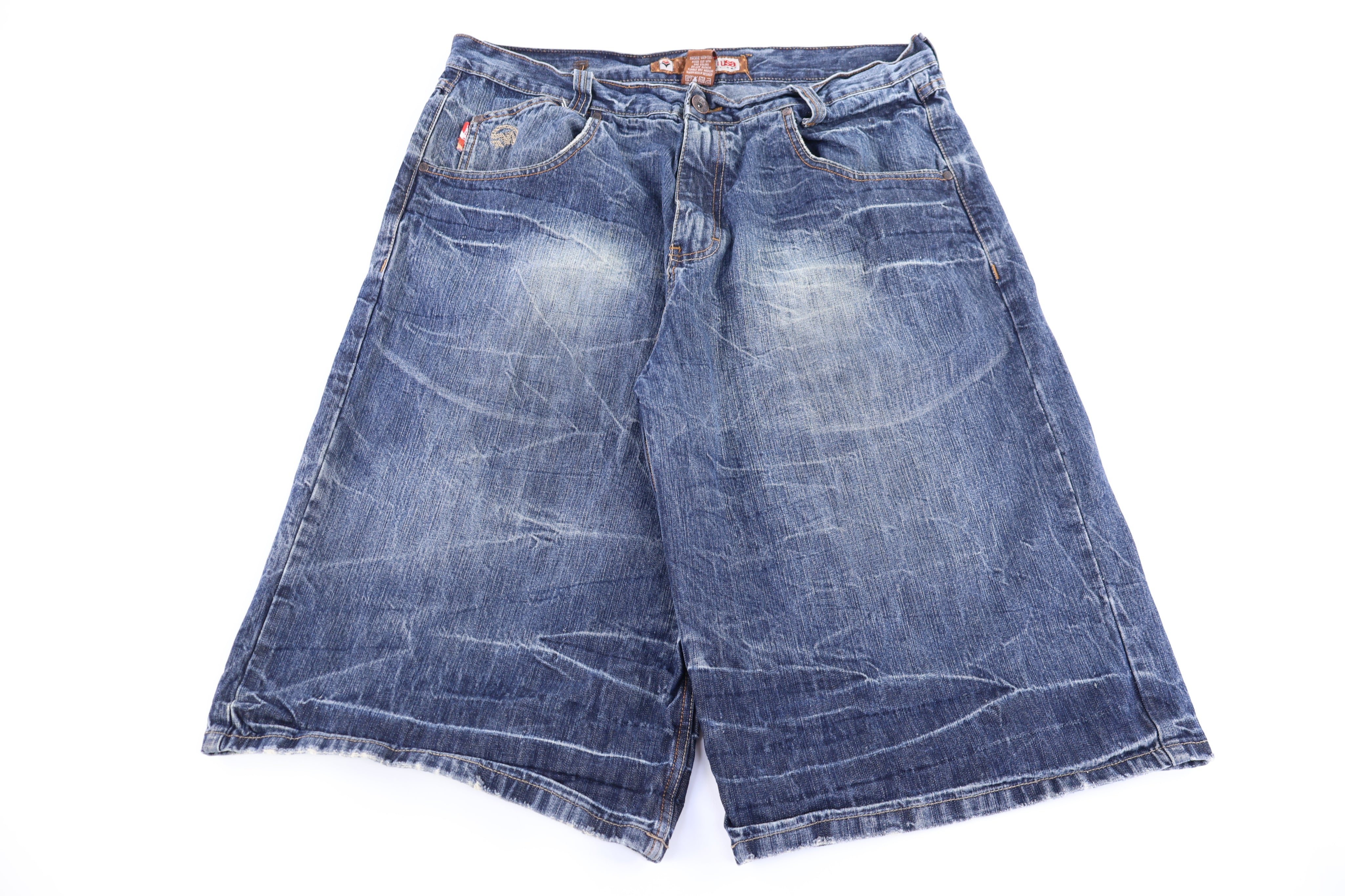 Y2K Mecca USA Dark Wash Denim Shorts - Pants/Shorts - Thrifted Threads