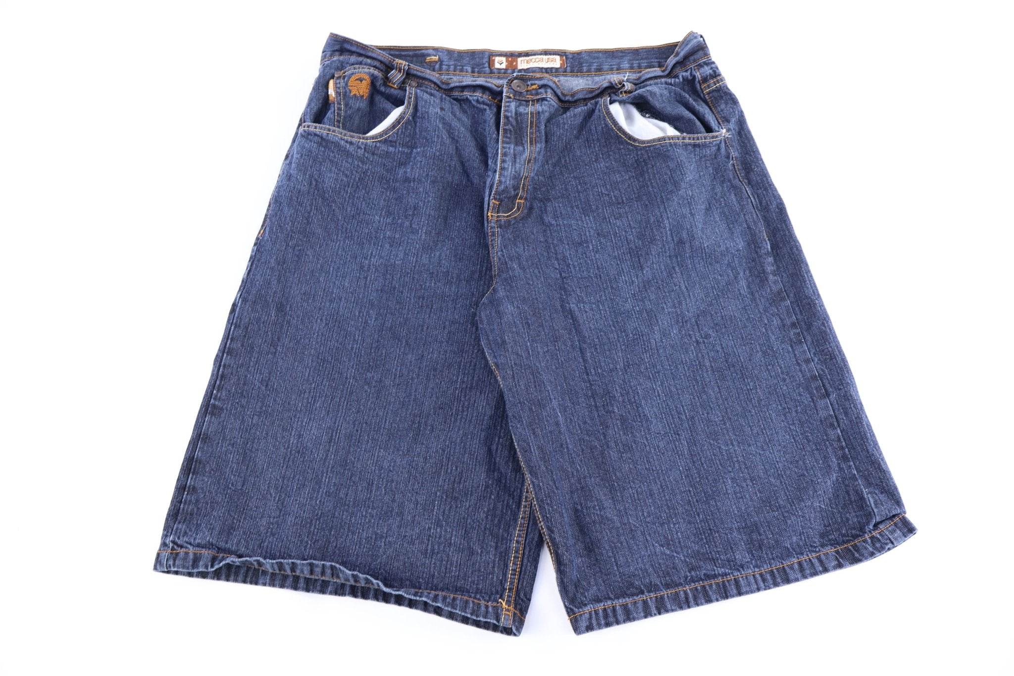 Y2K Mecca USA Dark Wash Denim Shorts - Pants/Shorts - Thrifted Threads