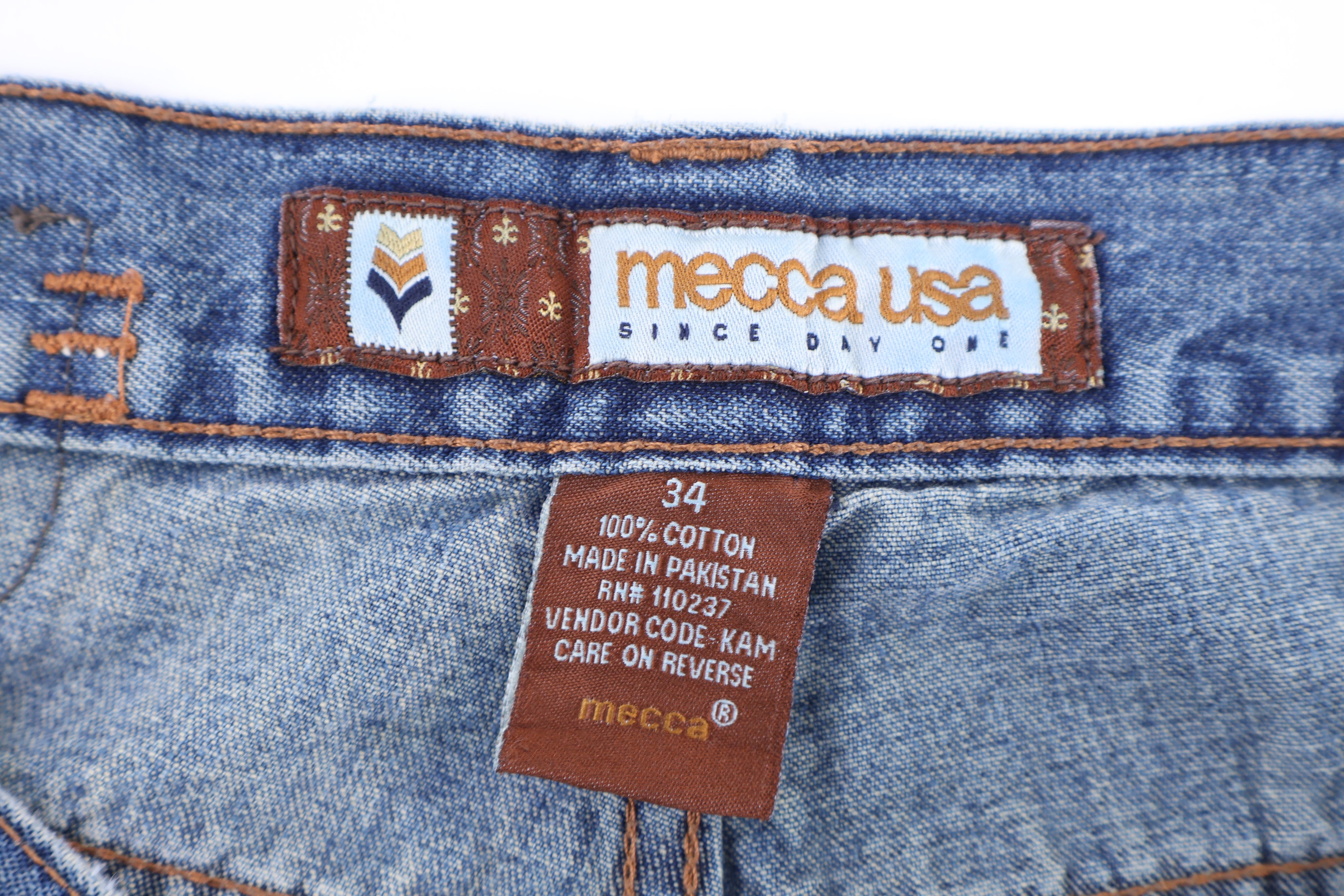 Y2K Mecca USA Medium Wash Denim Shorts - Pants/Shorts - Thrifted Threads