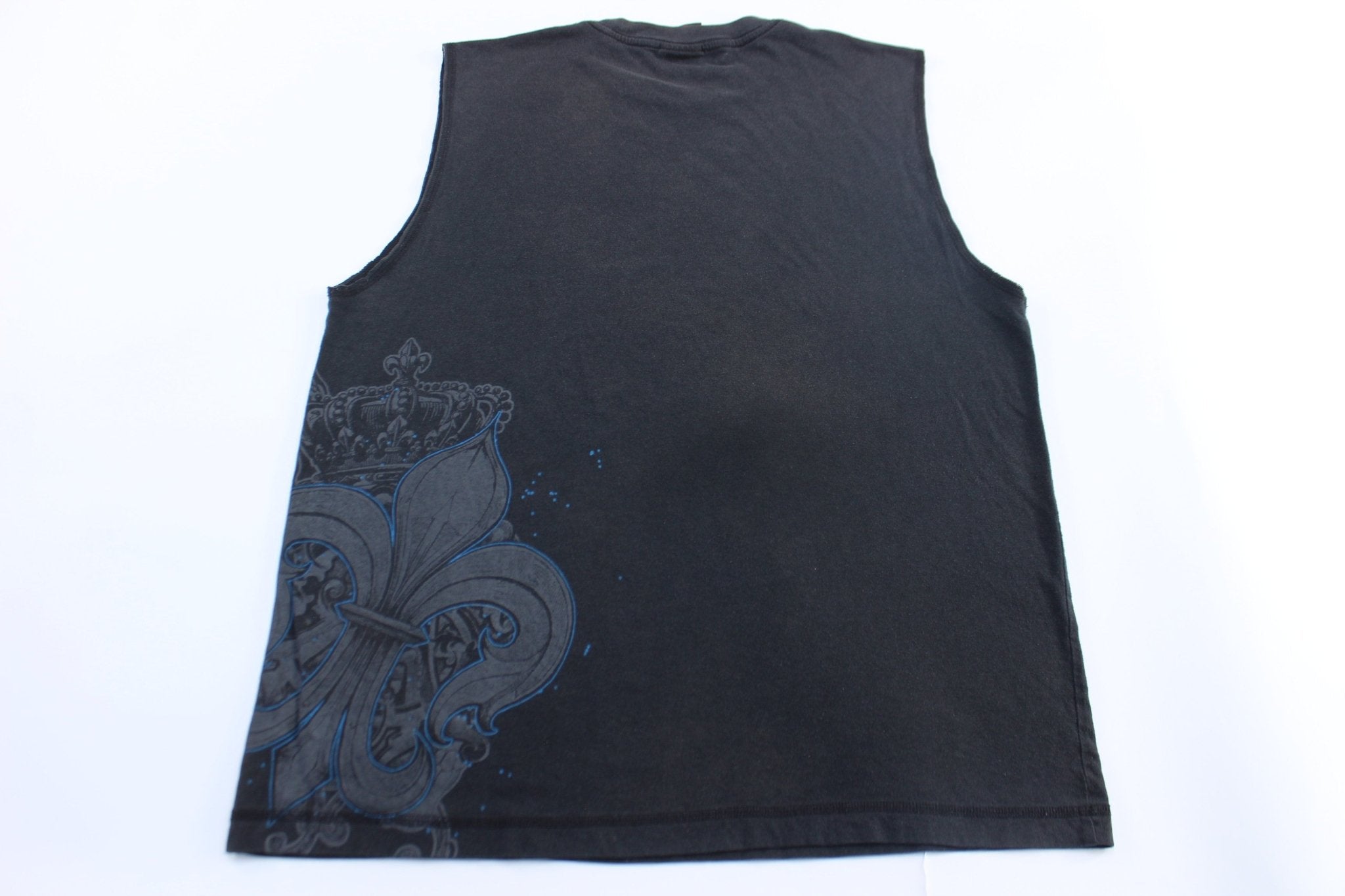 Y2K MMA Elite black Graphic Tank Top - ThriftedThreads.com