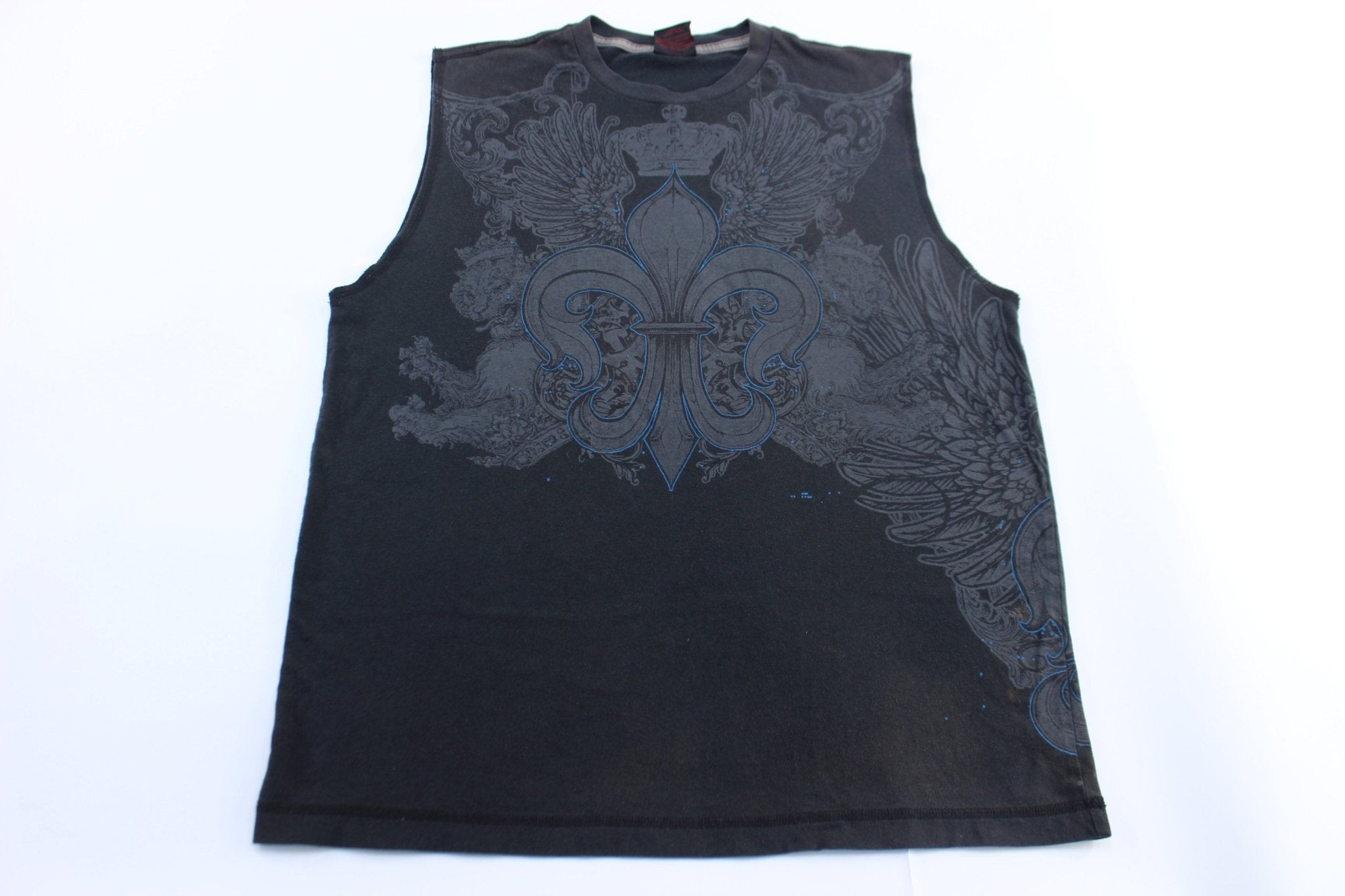 Y2K MMA Elite black Graphic Tank Top - ThriftedThreads.com