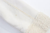 Y2K Mudd Fluffy White Suede Coat - Jacket - Thrifted Threads