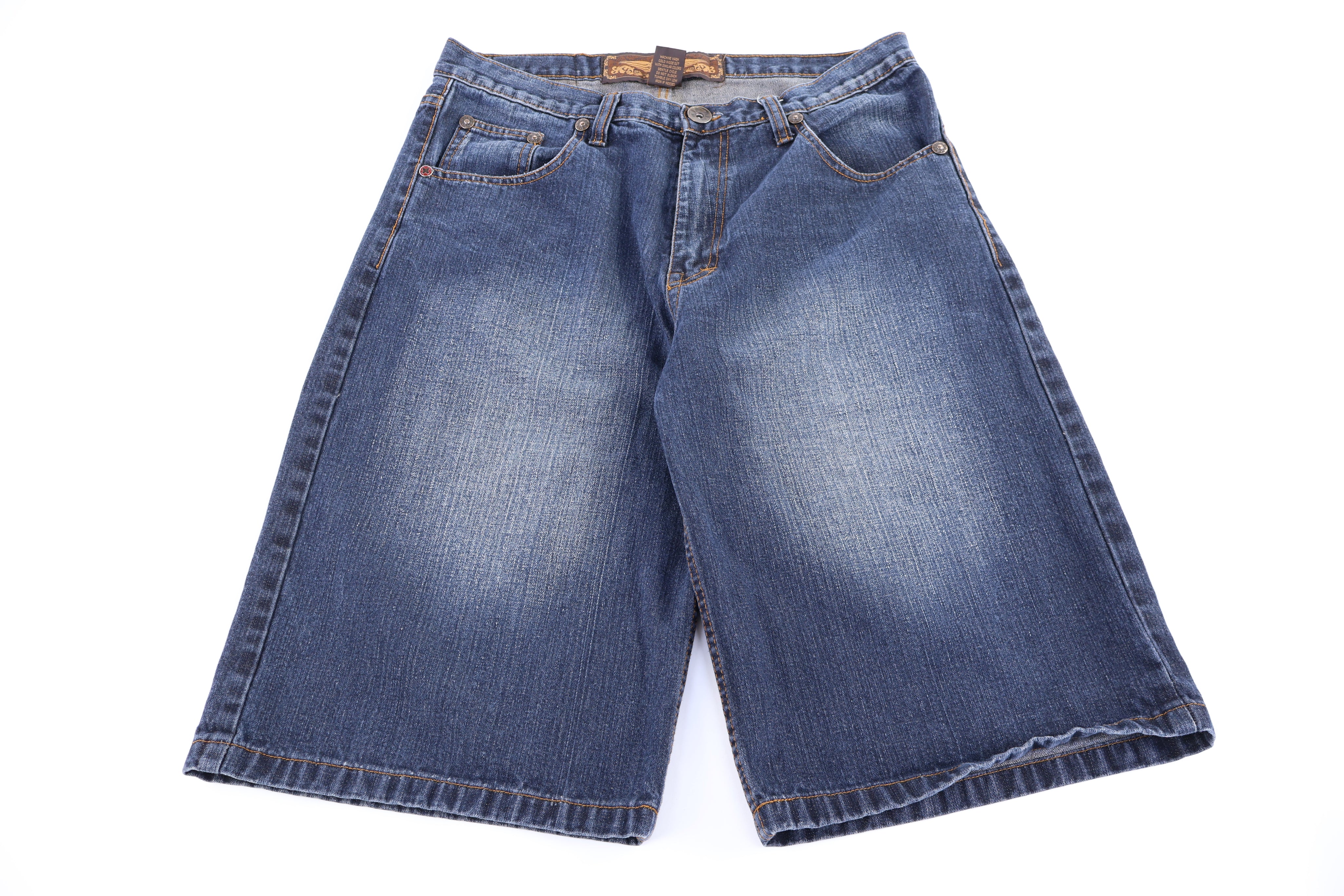 Y2K NBN Dark Wash Denim Shorts - Pants/Shorts - Thrifted Threads